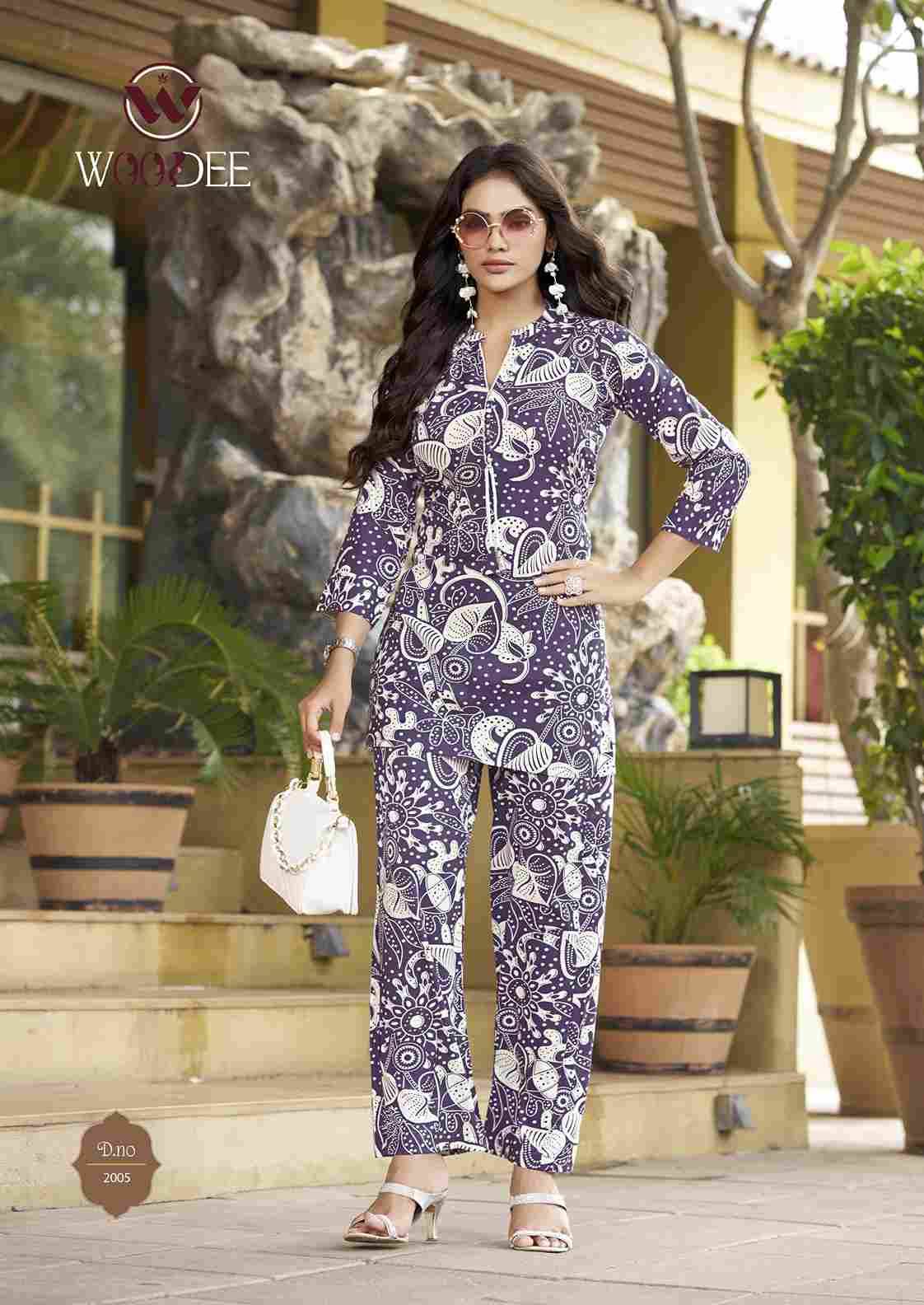Moksha Vol-2 By Woodee 2001 To 2004 Series Designer Stylish Fancy Colorful Beautiful Party Wear & Ethnic Wear Collection Heavy Rayon Co-Ord At Wholesale Price