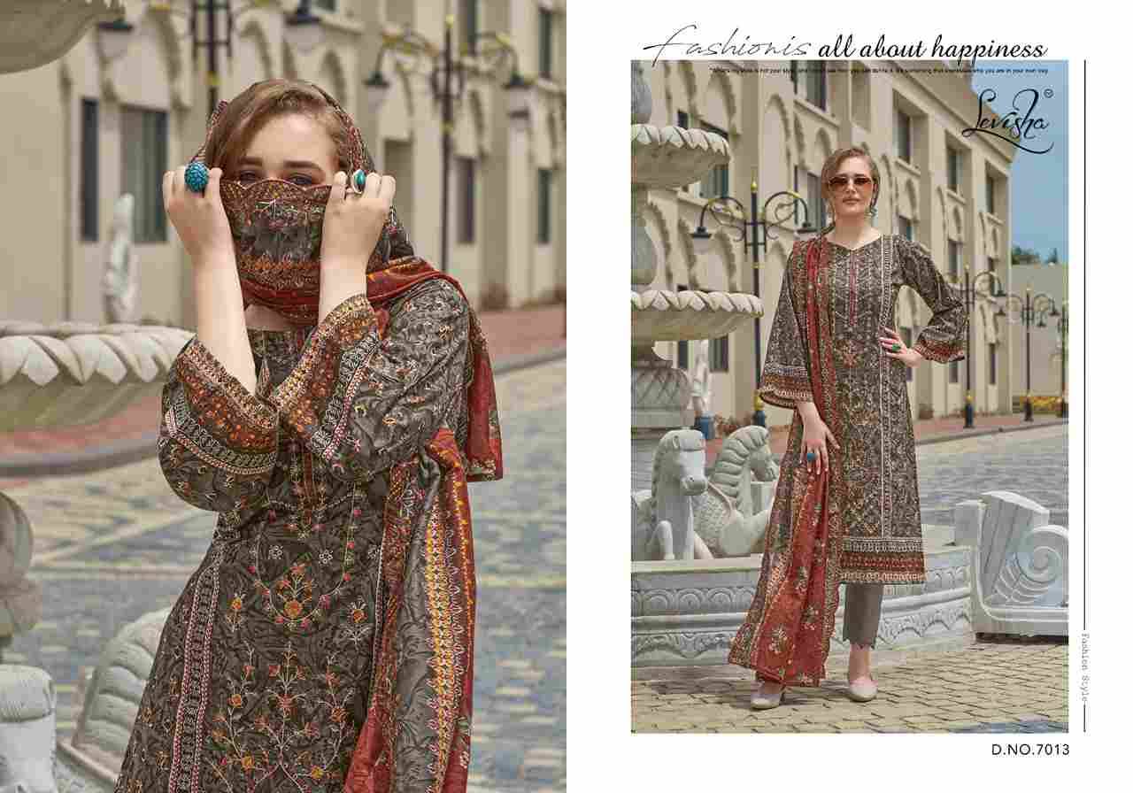 Madhubala Vol-7 By Levisha 7013 To 7020 Series Festive Suits Beautiful Fancy Colorful Stylish Party Wear & Occasional Wear Cambric Lawn Cotton Dresses At Wholesale Price