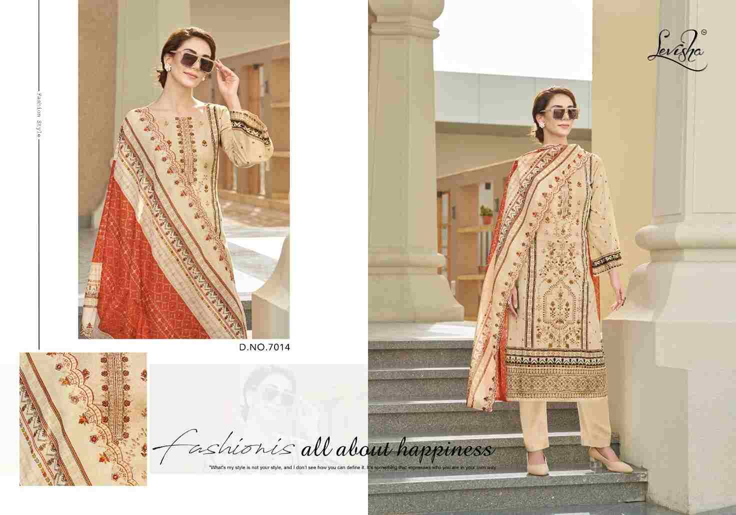 Madhubala Vol-7 By Levisha 7013 To 7020 Series Festive Suits Beautiful Fancy Colorful Stylish Party Wear & Occasional Wear Cambric Lawn Cotton Dresses At Wholesale Price
