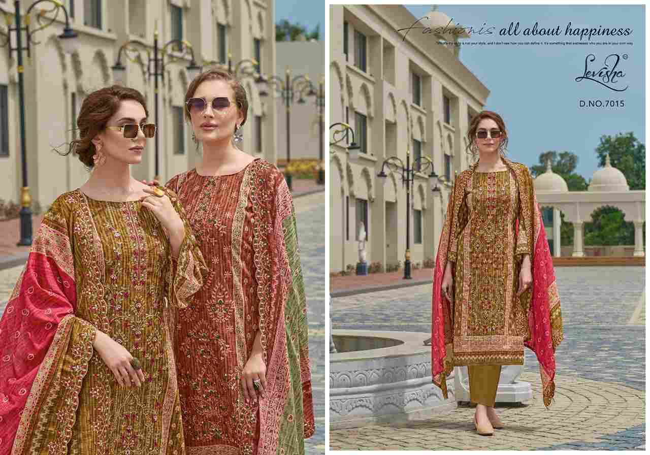 Madhubala Vol-7 By Levisha 7013 To 7020 Series Festive Suits Beautiful Fancy Colorful Stylish Party Wear & Occasional Wear Cambric Lawn Cotton Dresses At Wholesale Price