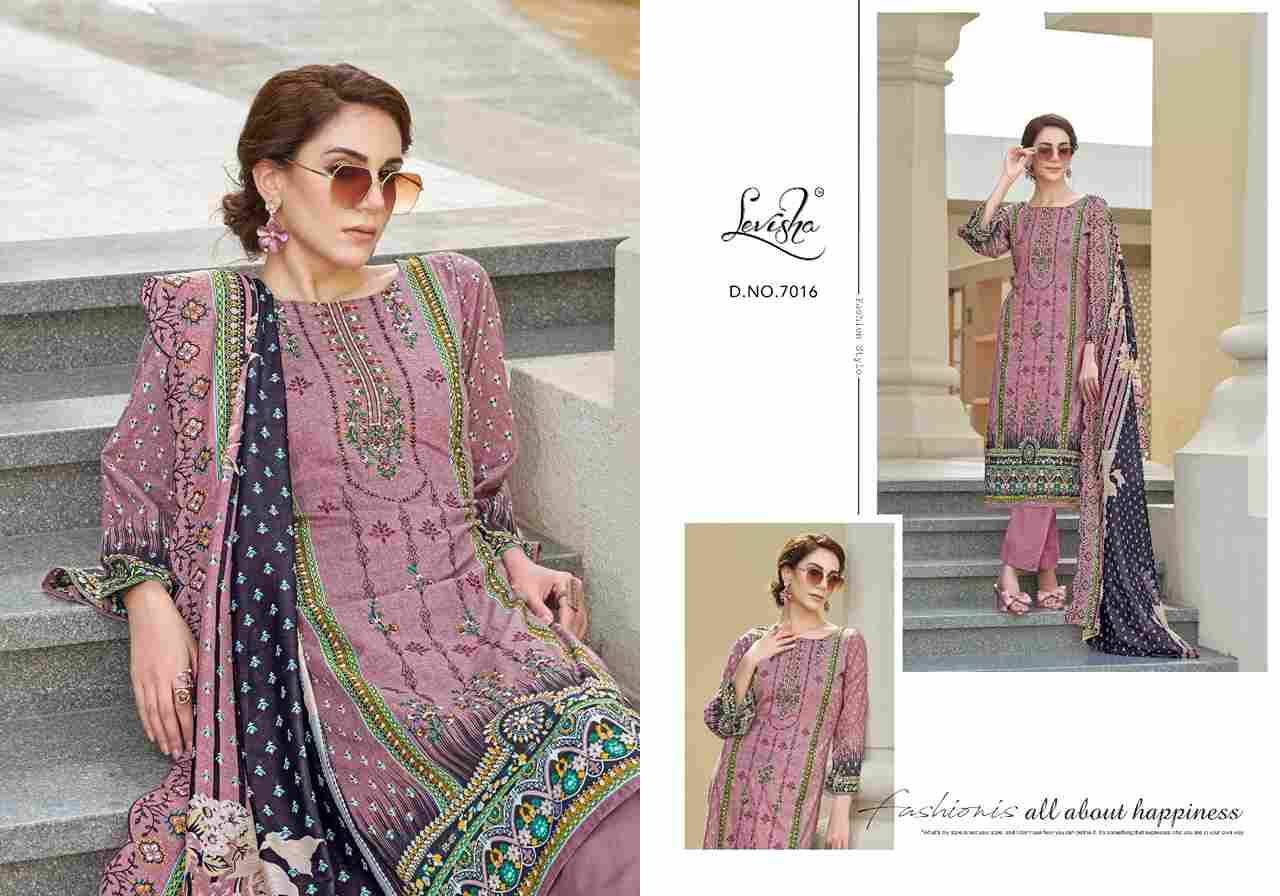 Madhubala Vol-7 By Levisha 7013 To 7020 Series Festive Suits Beautiful Fancy Colorful Stylish Party Wear & Occasional Wear Cambric Lawn Cotton Dresses At Wholesale Price