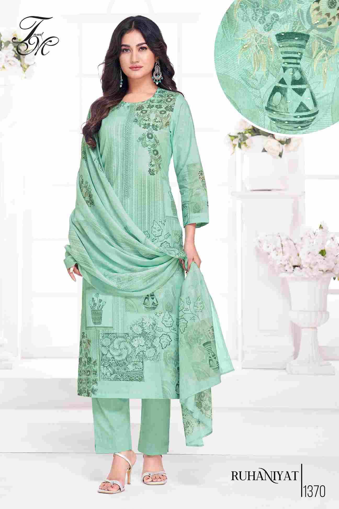 Ruhaniyat By T And M Designer Studio Beautiful Festive Suits Colorful Stylish Fancy Casual Wear & Ethnic Wear Pure Linen Dresses At Wholesale Price