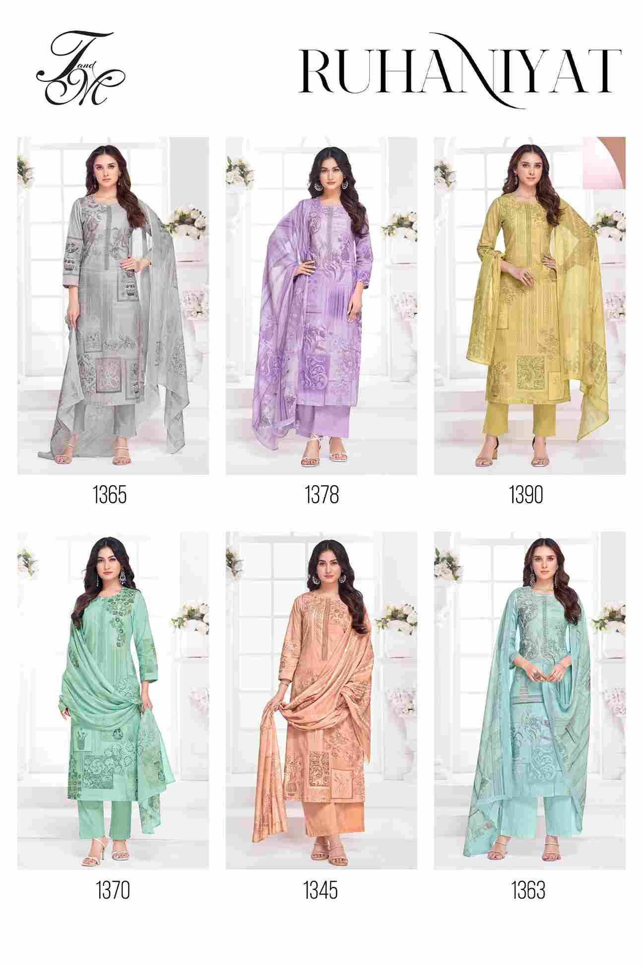 Ruhaniyat By T And M Designer Studio Beautiful Festive Suits Colorful Stylish Fancy Casual Wear & Ethnic Wear Pure Linen Dresses At Wholesale Price