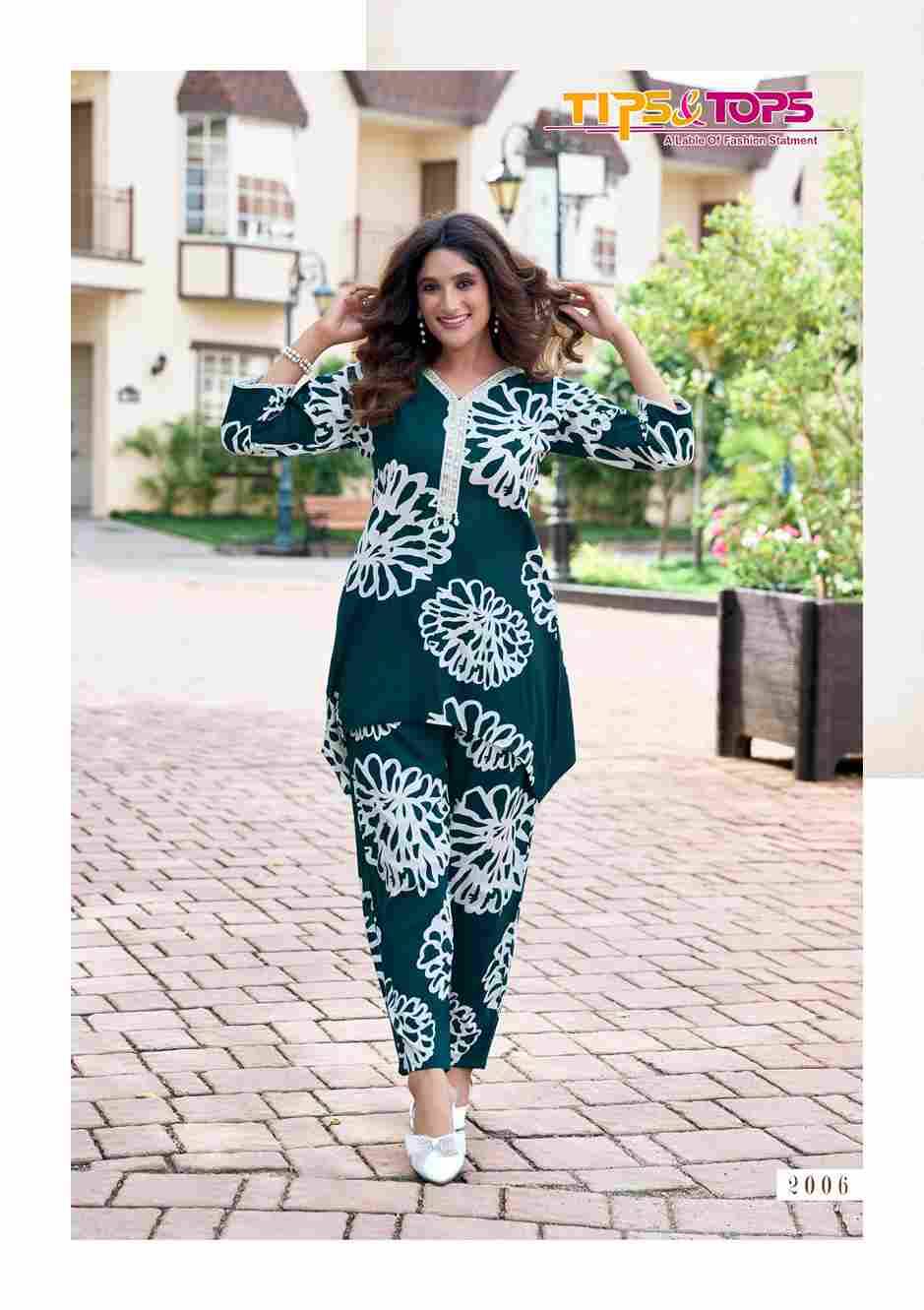Lifestyle Vol-2 By Tips And Tops 2001 To 2006 Series Designer Stylish Fancy Colorful Beautiful Party Wear & Ethnic Wear Collection Rayon Print Co-Ord At Wholesale Price