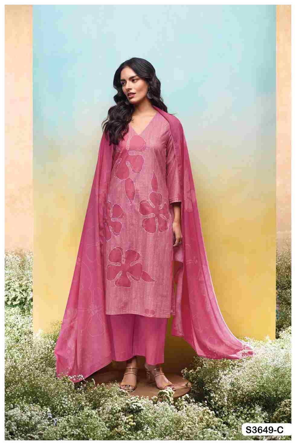 Sanuthi-3649 By Ganga Fashion 3649-A To 3649-D Series Beautiful Festive Suits Colorful Stylish Fancy Casual Wear & Ethnic Wear Pure Cotton Dresses At Wholesale Price