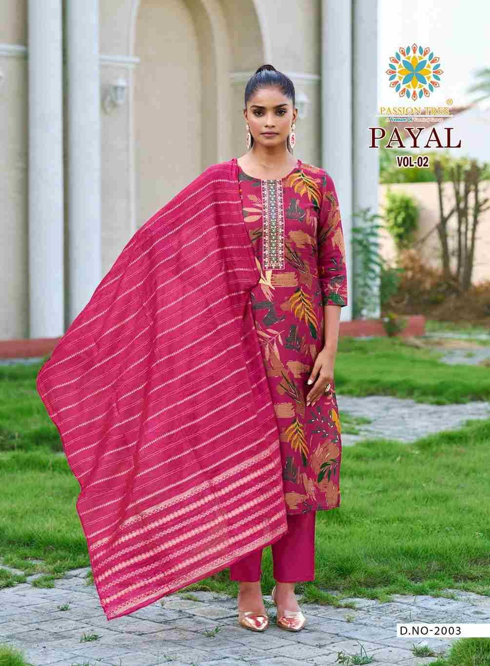 Payal Vol-2 By Passion Tree 2001 To 2008 Series Beautiful Festive Suits Colorful Stylish Fancy Casual Wear & Ethnic Wear Vertican Print Dresses At Wholesale Price