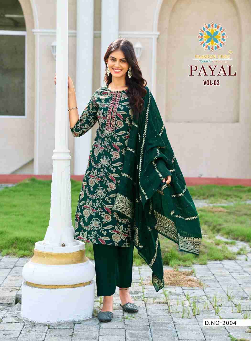 Payal Vol-2 By Passion Tree 2001 To 2008 Series Beautiful Festive Suits Colorful Stylish Fancy Casual Wear & Ethnic Wear Vertican Print Dresses At Wholesale Price