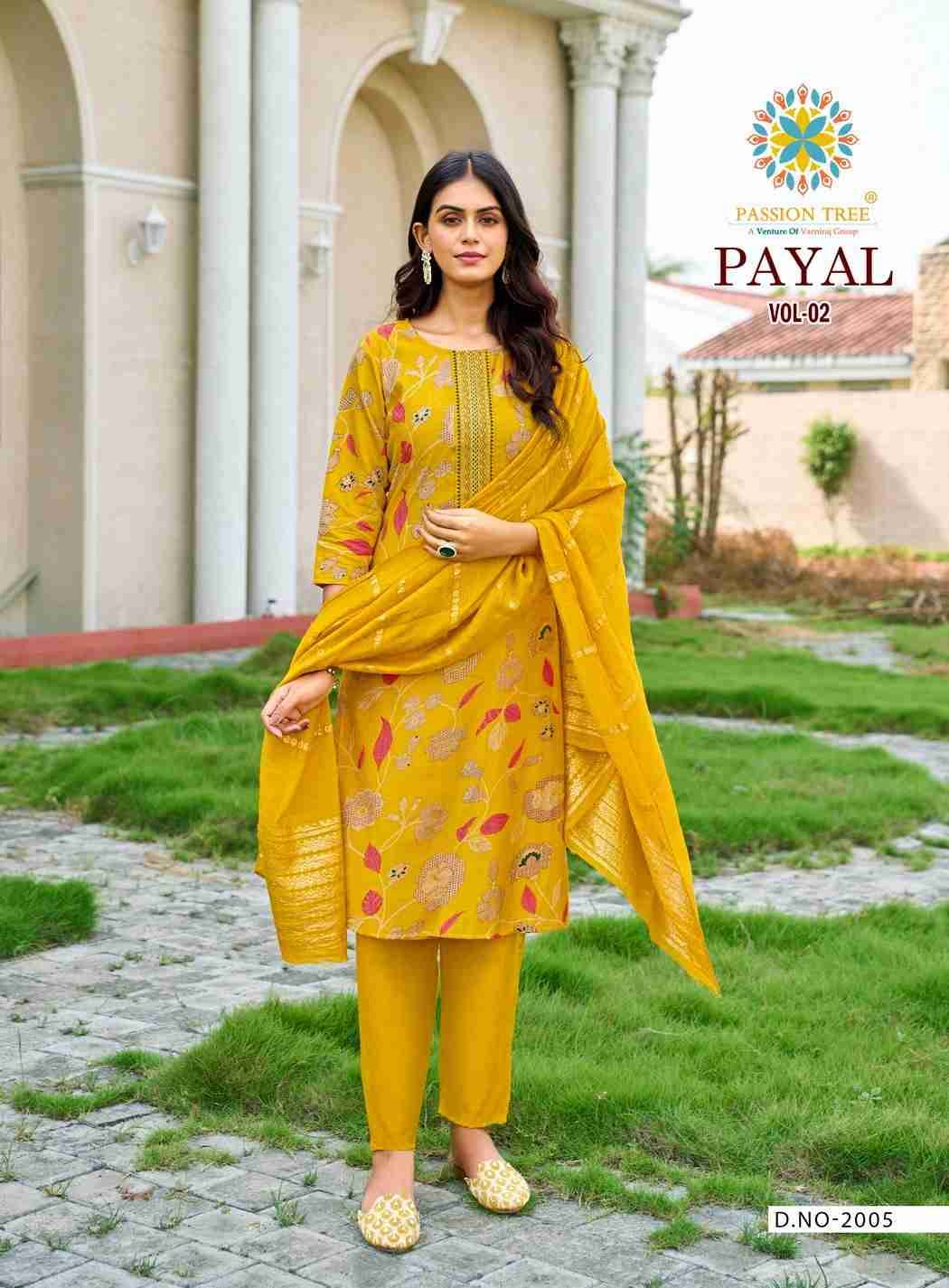 Payal Vol-2 By Passion Tree 2001 To 2008 Series Beautiful Festive Suits Colorful Stylish Fancy Casual Wear & Ethnic Wear Vertican Print Dresses At Wholesale Price