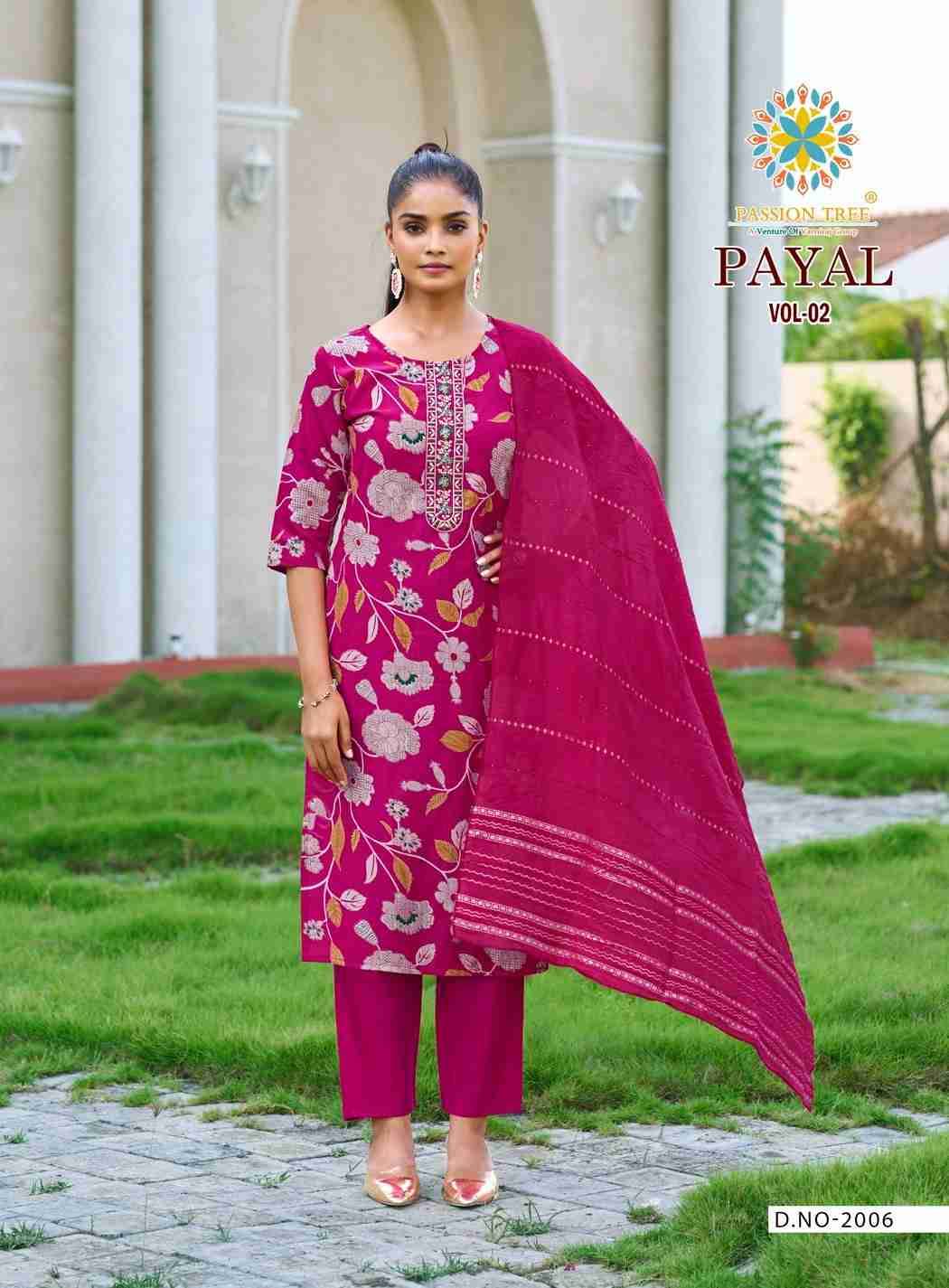 Payal Vol-2 By Passion Tree 2001 To 2008 Series Beautiful Festive Suits Colorful Stylish Fancy Casual Wear & Ethnic Wear Vertican Print Dresses At Wholesale Price