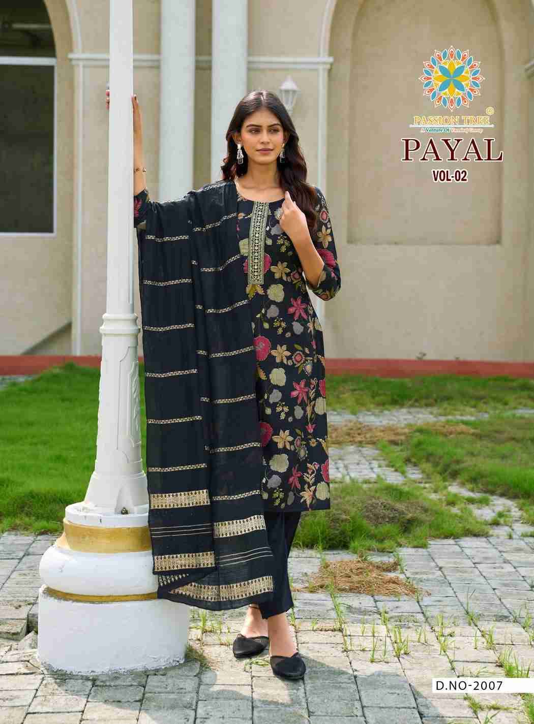 Payal Vol-2 By Passion Tree 2001 To 2008 Series Beautiful Festive Suits Colorful Stylish Fancy Casual Wear & Ethnic Wear Vertican Print Dresses At Wholesale Price