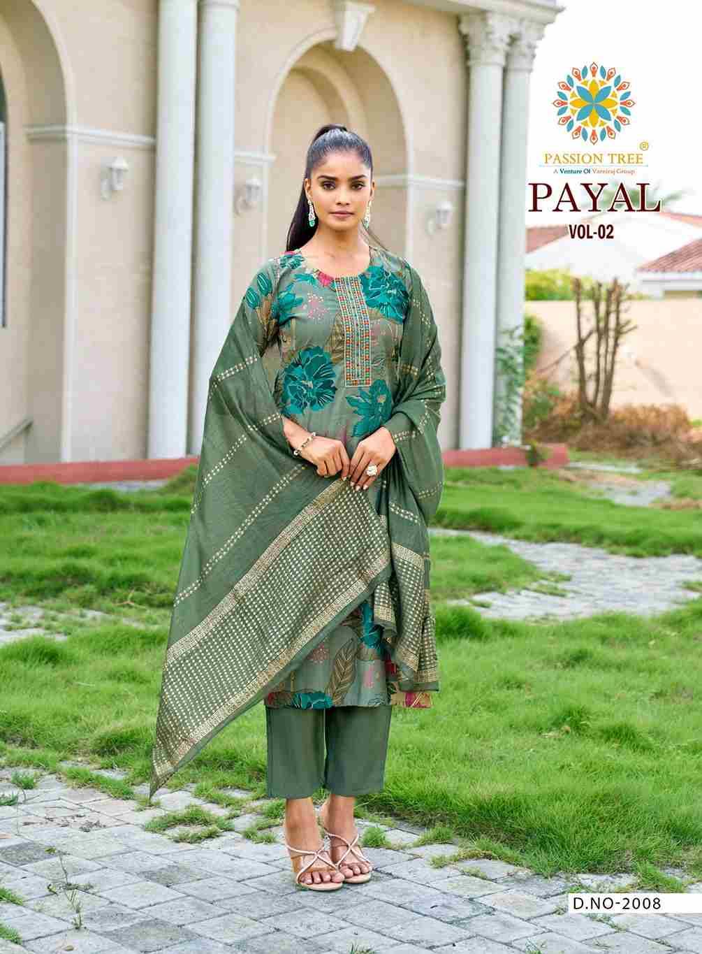 Payal Vol-2 By Passion Tree 2001 To 2008 Series Beautiful Festive Suits Colorful Stylish Fancy Casual Wear & Ethnic Wear Vertican Print Dresses At Wholesale Price