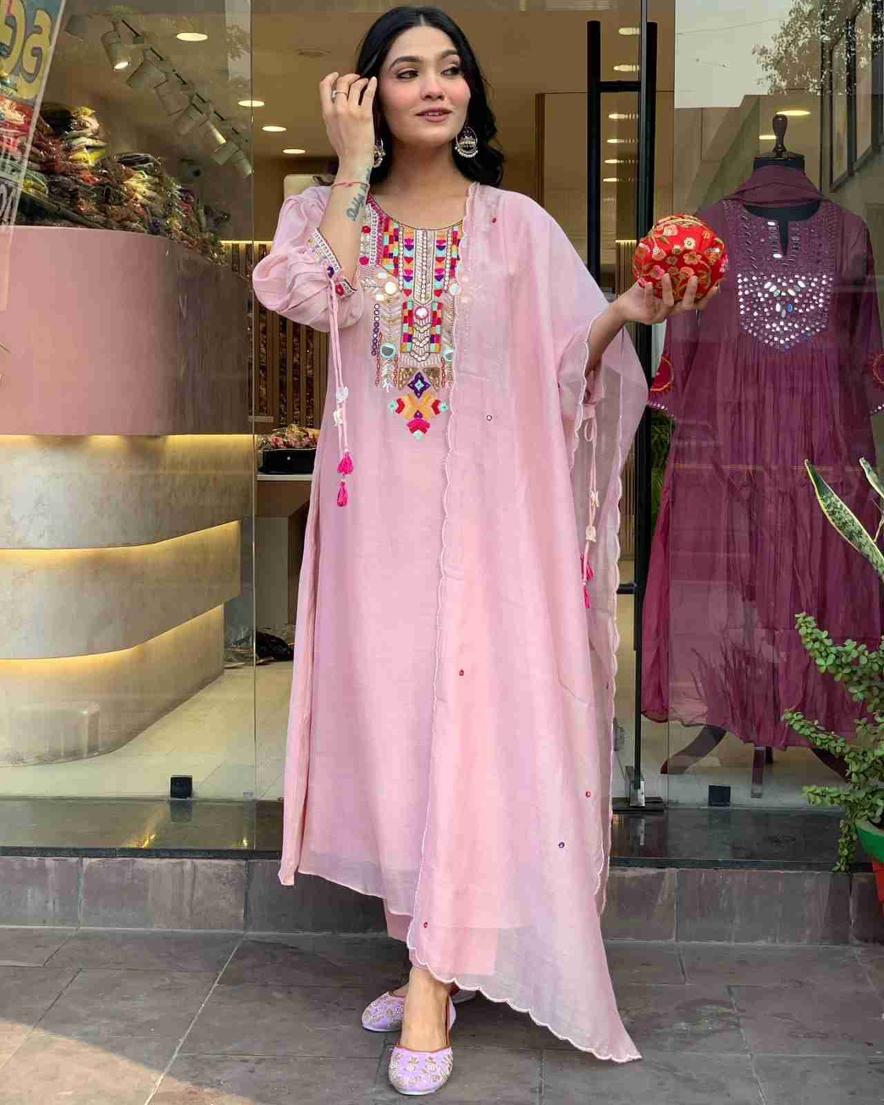 Dc-70 By Fashid Wholesale 01 To 03 Series Designer Suits Collection Beautiful Stylish Fancy Colorful Party Wear & Occasional Wear Chanderi Silk Dresses At Wholesale Price