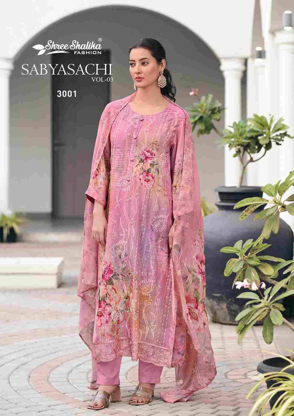 Sabyasachi Vol-3 By Shree Shalika Fashion 3001 To 3008 Series Beautiful Festive Suits Colorful Stylish Fancy Casual Wear & Ethnic Wear Pure Georgette Dresses At Wholesale Price