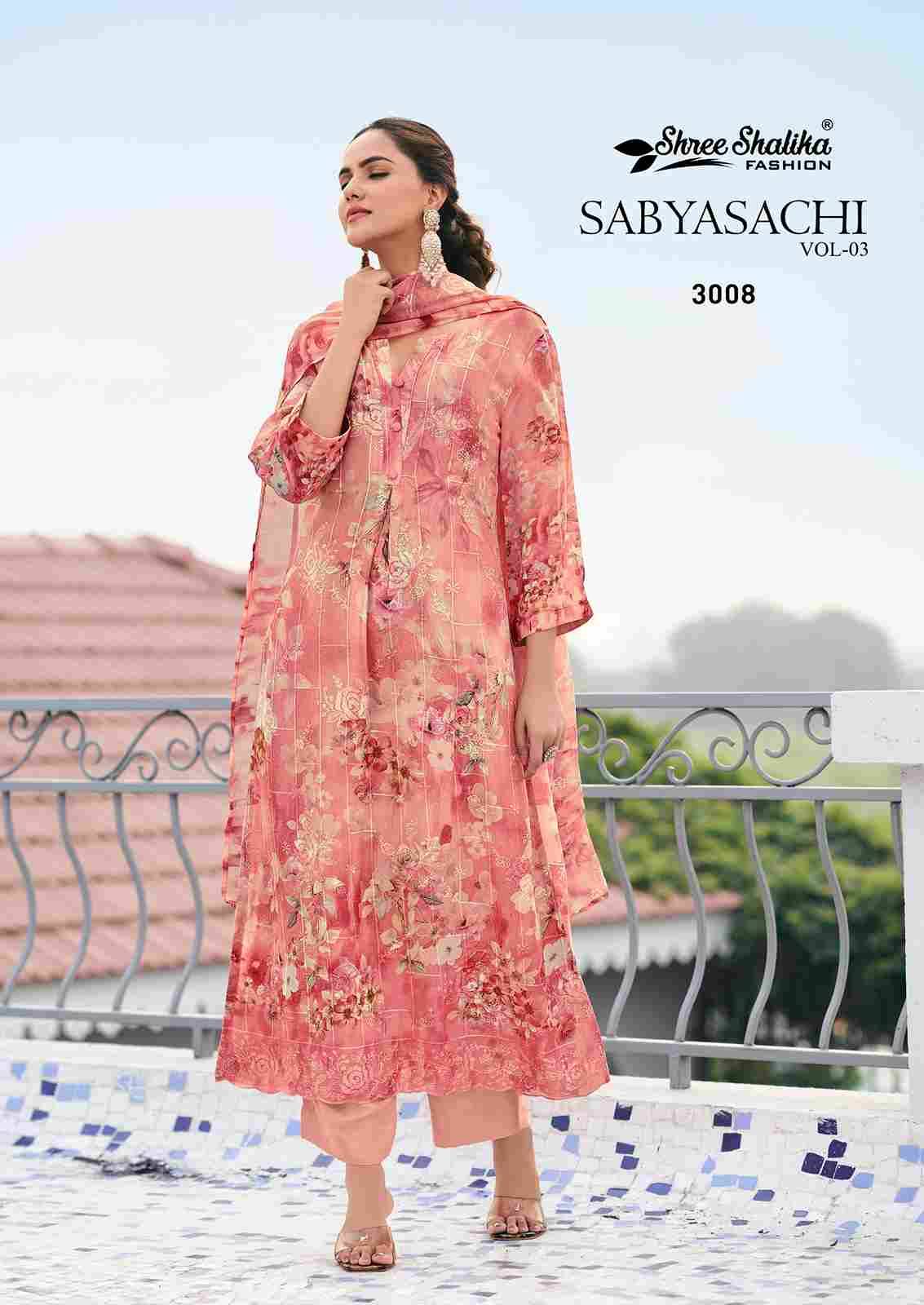 Sabyasachi Vol-3 By Shree Shalika Fashion 3001 To 3008 Series Beautiful Festive Suits Colorful Stylish Fancy Casual Wear & Ethnic Wear Pure Georgette Dresses At Wholesale Price