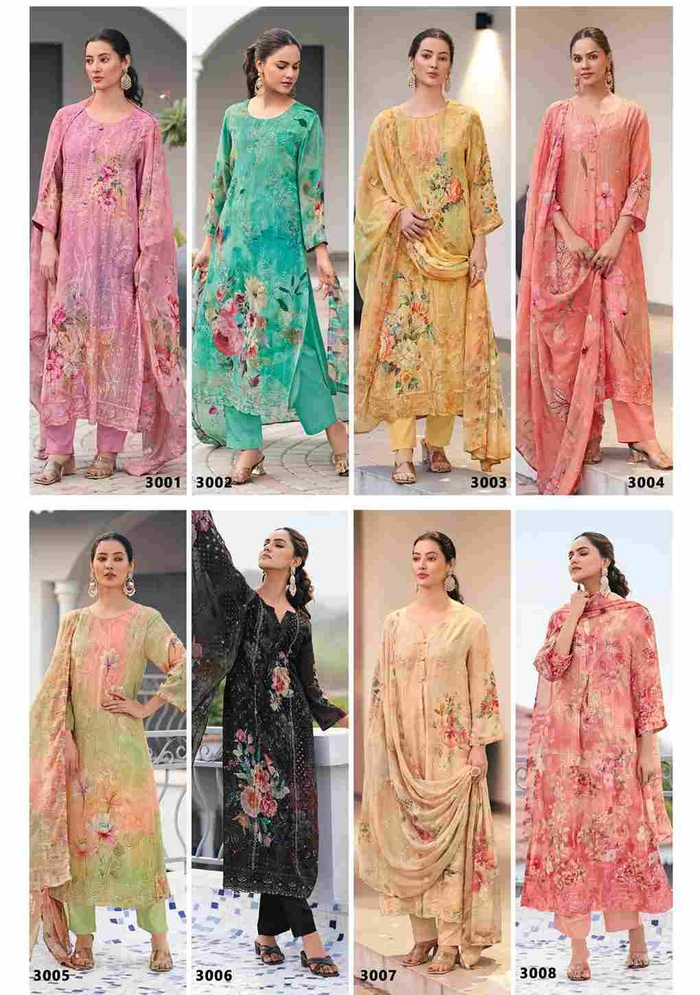 Sabyasachi Vol-3 By Shree Shalika Fashion 3001 To 3008 Series Beautiful Festive Suits Colorful Stylish Fancy Casual Wear & Ethnic Wear Pure Georgette Dresses At Wholesale Price