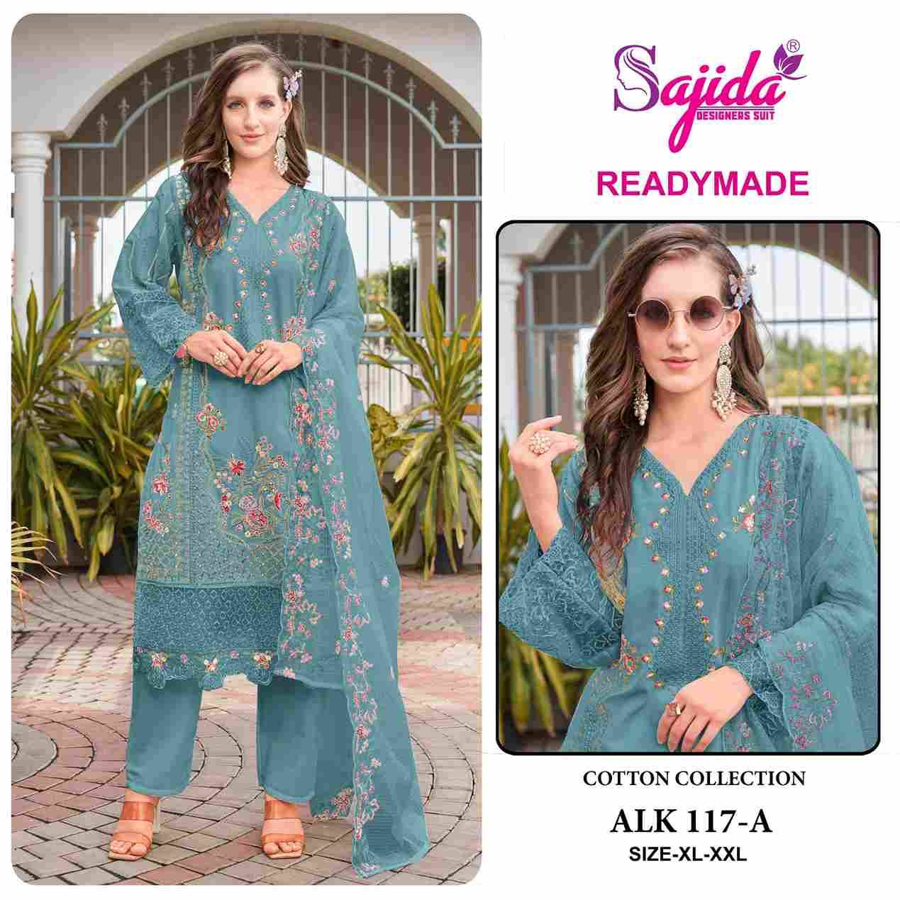 ALK-117 Colours By Sajida Designer Suits 117-A To 117-D Series Beautiful Pakistani Suits Colorful Stylish Fancy Casual Wear & Ethnic Wear Cambric Cotton Embroidered Dresses At Wholesale Price