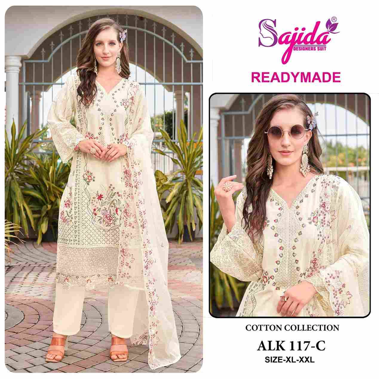 ALK-117 Colours By Sajida Designer Suits 117-A To 117-D Series Beautiful Pakistani Suits Colorful Stylish Fancy Casual Wear & Ethnic Wear Cambric Cotton Embroidered Dresses At Wholesale Price