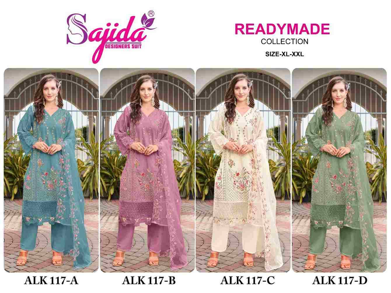 ALK-117 Colours By Sajida Designer Suits 117-A To 117-D Series Beautiful Pakistani Suits Colorful Stylish Fancy Casual Wear & Ethnic Wear Cambric Cotton Embroidered Dresses At Wholesale Price