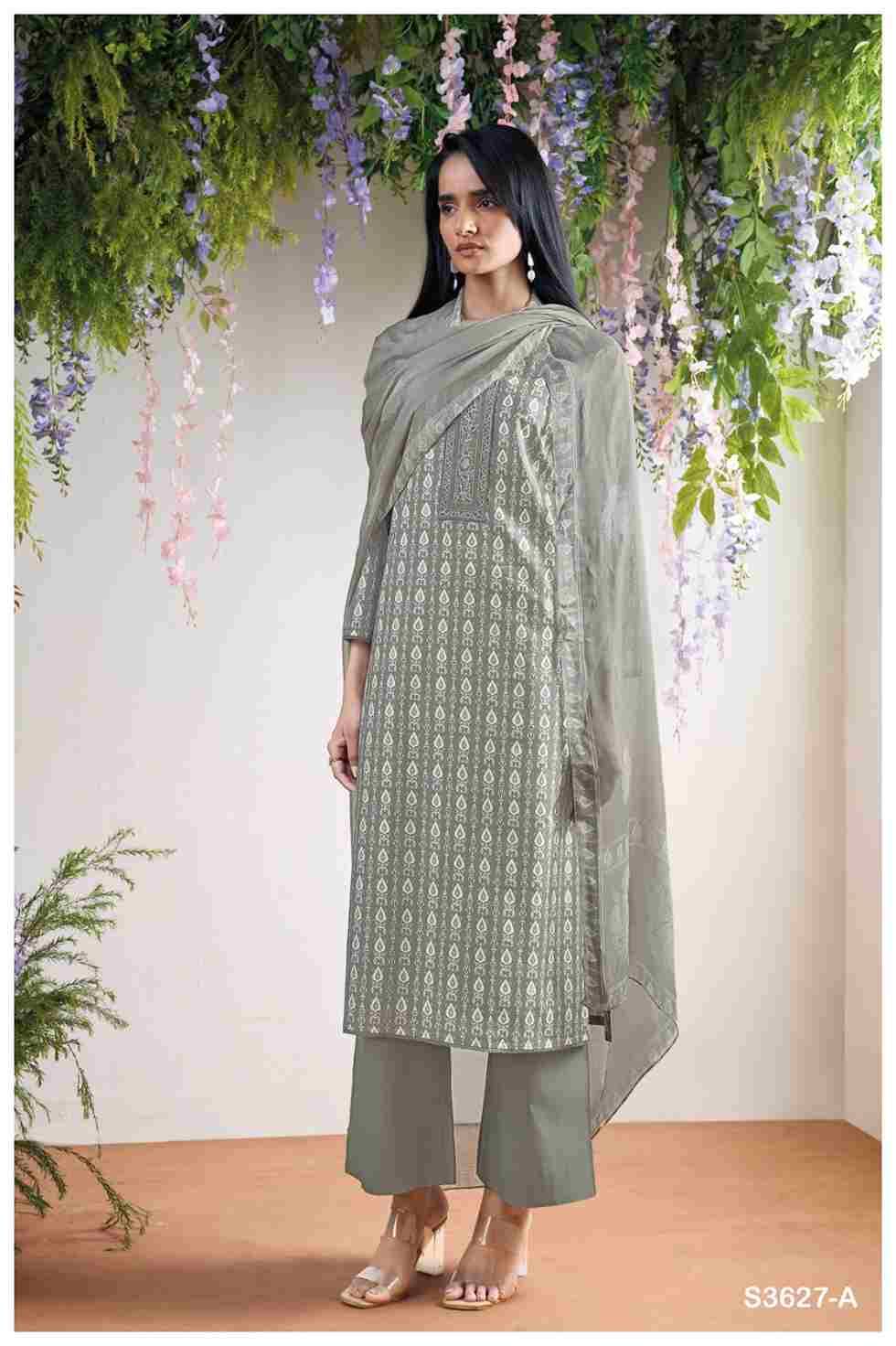 Kaelis-3627 By Ganga Fashion 3627-A To 3627-D Series Beautiful Festive Suits Colorful Stylish Fancy Casual Wear & Ethnic Wear Pure Cotton Dresses At Wholesale Price