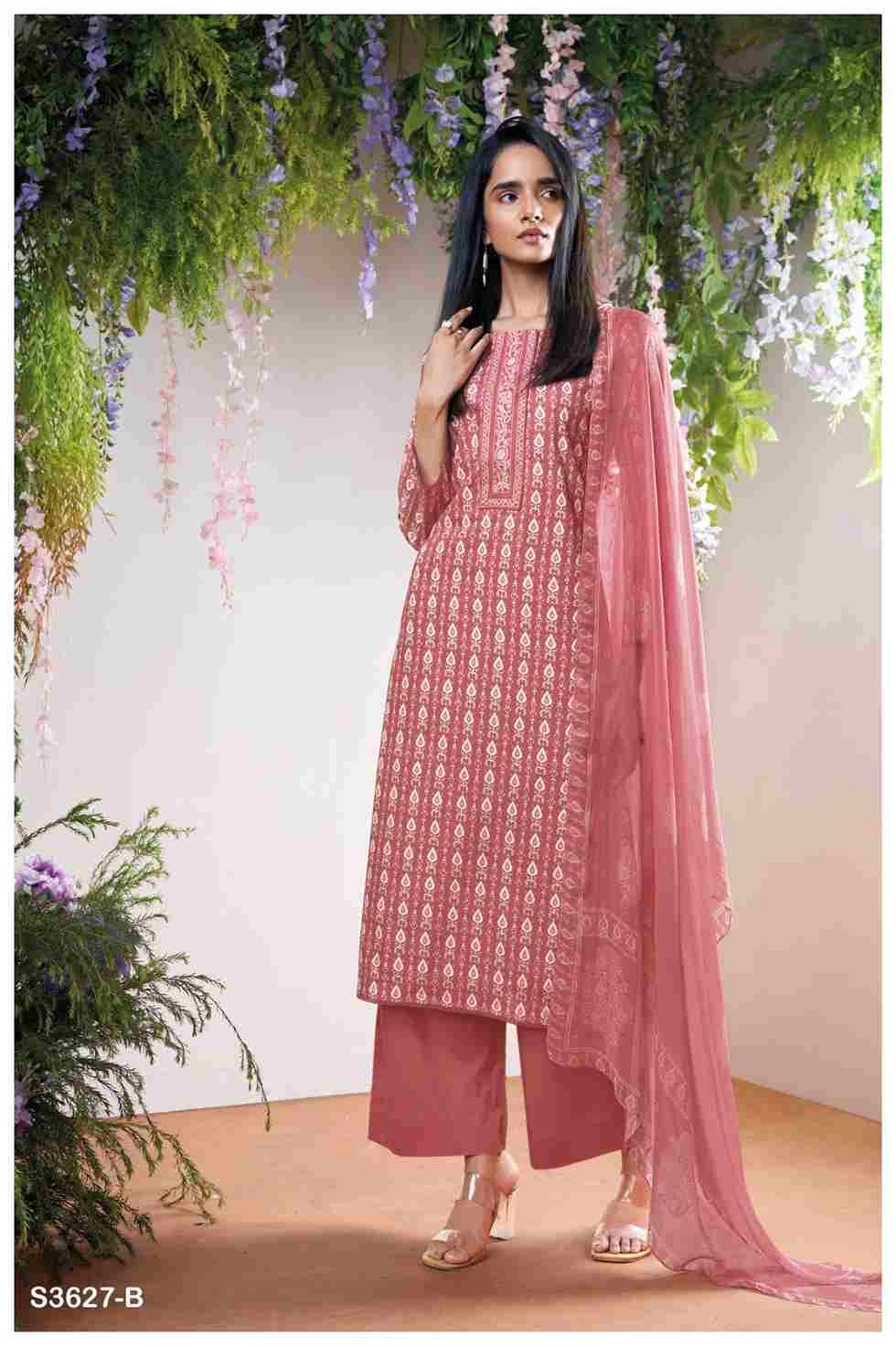 Kaelis-3627 By Ganga Fashion 3627-A To 3627-D Series Beautiful Festive Suits Colorful Stylish Fancy Casual Wear & Ethnic Wear Pure Cotton Dresses At Wholesale Price