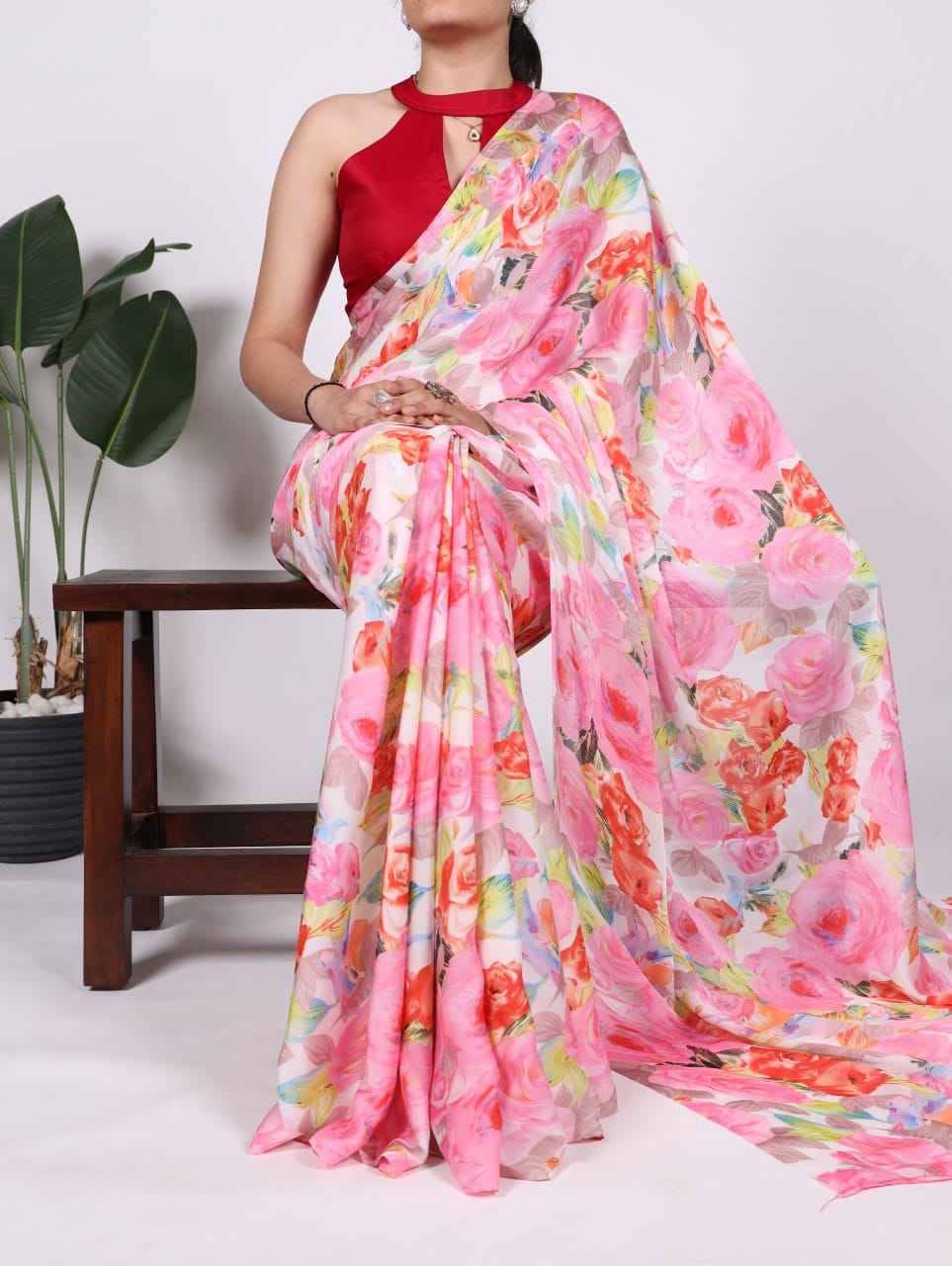 7017 By Fashid Wholesale 7017-A To 7017-D Series Indian Traditional Wear Collection Beautiful Stylish Fancy Colorful Party Wear & Occasional Wear Satin Sarees At Wholesale Price
