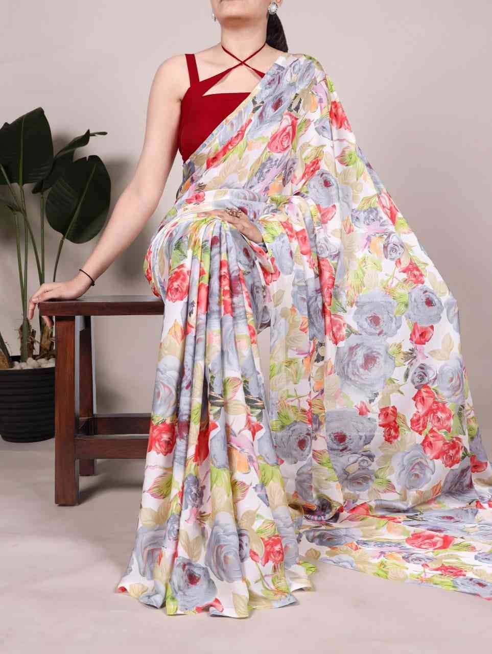7017 By Fashid Wholesale 7017-A To 7017-D Series Indian Traditional Wear Collection Beautiful Stylish Fancy Colorful Party Wear & Occasional Wear Satin Sarees At Wholesale Price