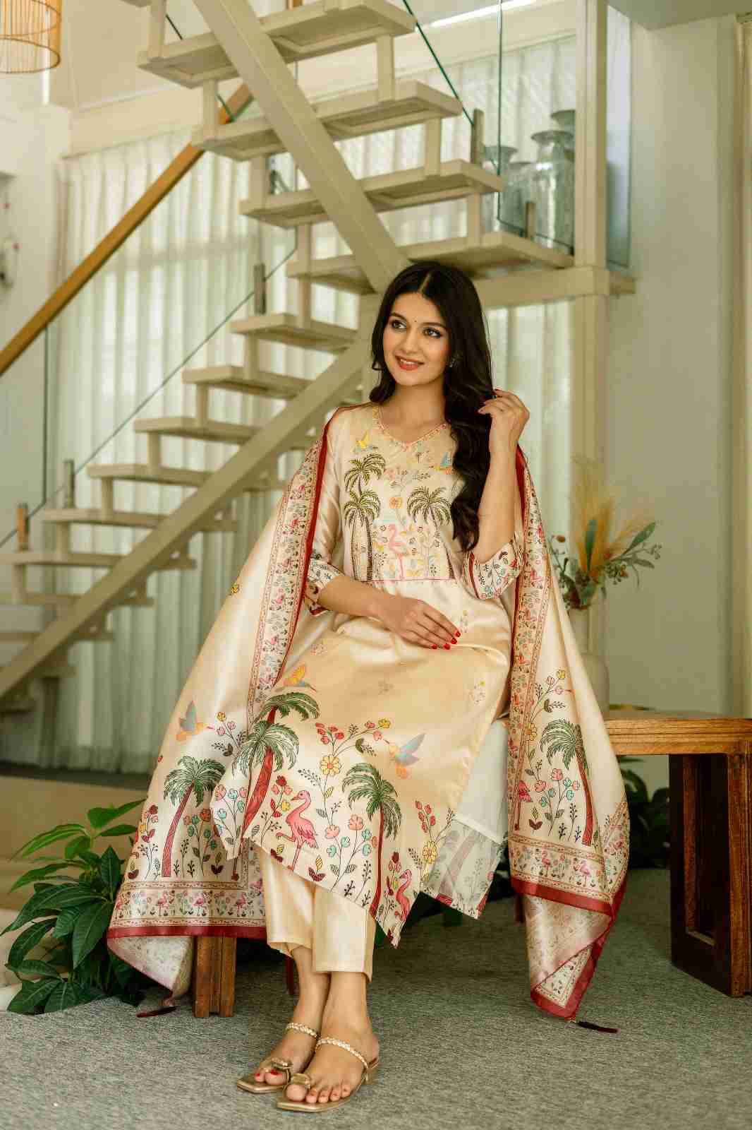 Dc-25 By Fashid Wholesale Beautiful Stylish Festive Suits Fancy Colorful Casual Wear & Ethnic Wear & Ready To Wear Viscose Assam Silk Dresses At Wholesale Price