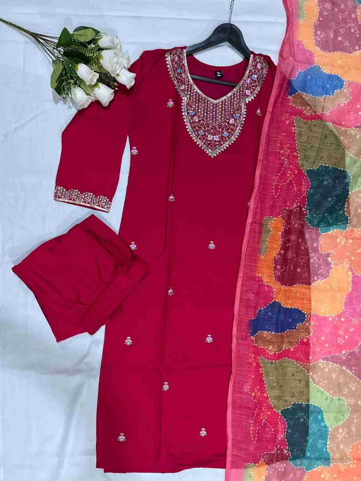 Dc-Siya By Fashid Wholesale Beautiful Stylish Festive Suits Fancy Colorful Casual Wear & Ethnic Wear & Ready To Wear Viscose Chanderi Dresses At Wholesale Price