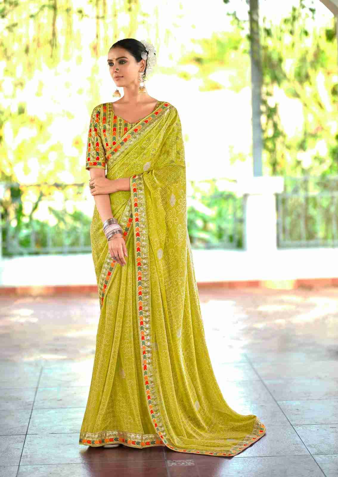 Nishtha By Stavan 1001 To 1010 Series Indian Traditional Wear Collection Beautiful Stylish Fancy Colorful Party Wear & Occasional Wear Fancy Sarees At Wholesale Price