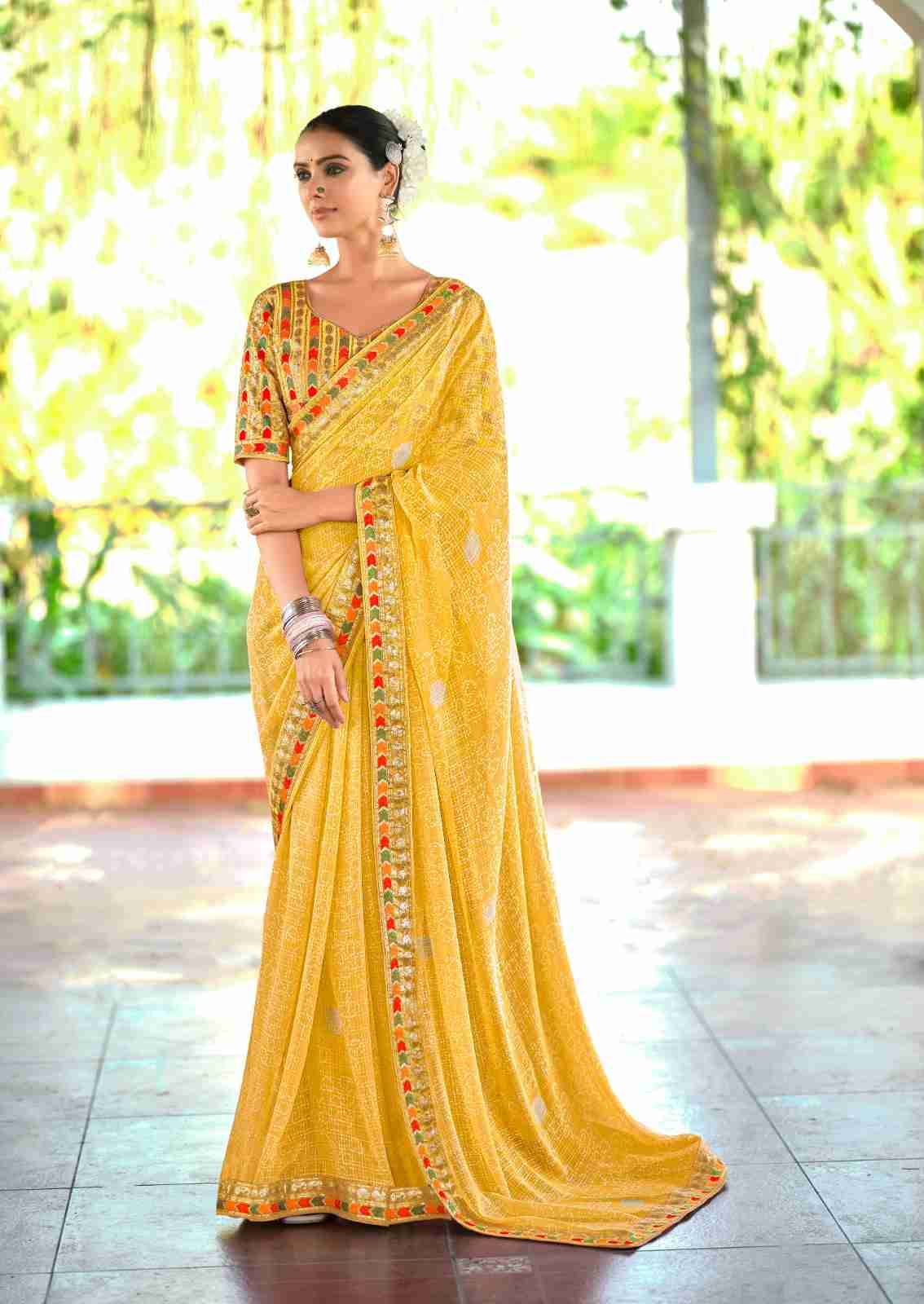 Nishtha By Stavan 1001 To 1010 Series Indian Traditional Wear Collection Beautiful Stylish Fancy Colorful Party Wear & Occasional Wear Fancy Sarees At Wholesale Price