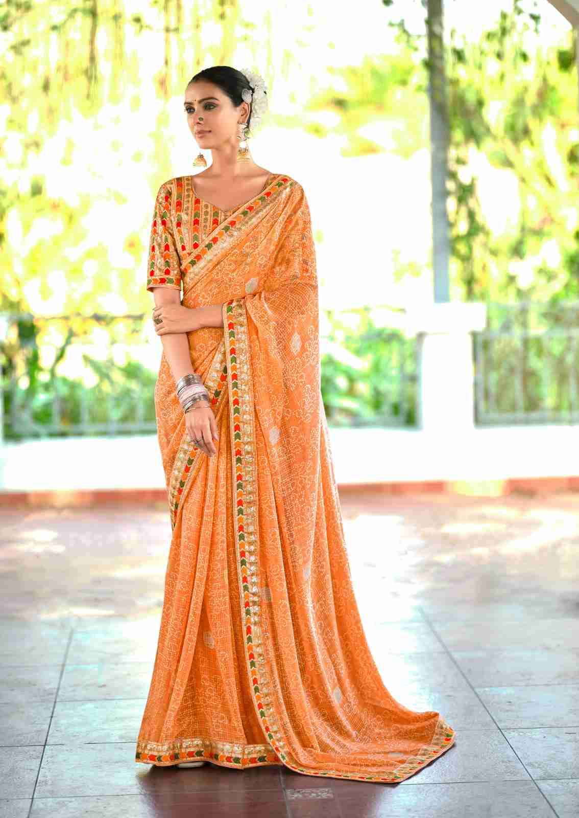 Nishtha By Stavan 1001 To 1010 Series Indian Traditional Wear Collection Beautiful Stylish Fancy Colorful Party Wear & Occasional Wear Fancy Sarees At Wholesale Price