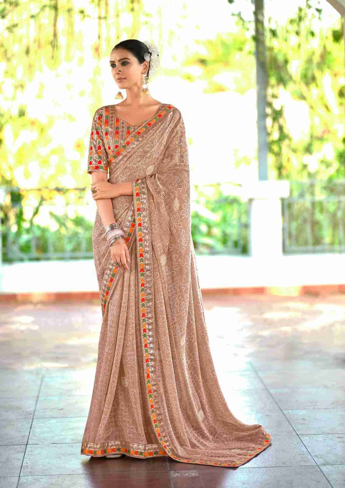 Nishtha By Stavan 1001 To 1010 Series Indian Traditional Wear Collection Beautiful Stylish Fancy Colorful Party Wear & Occasional Wear Fancy Sarees At Wholesale Price