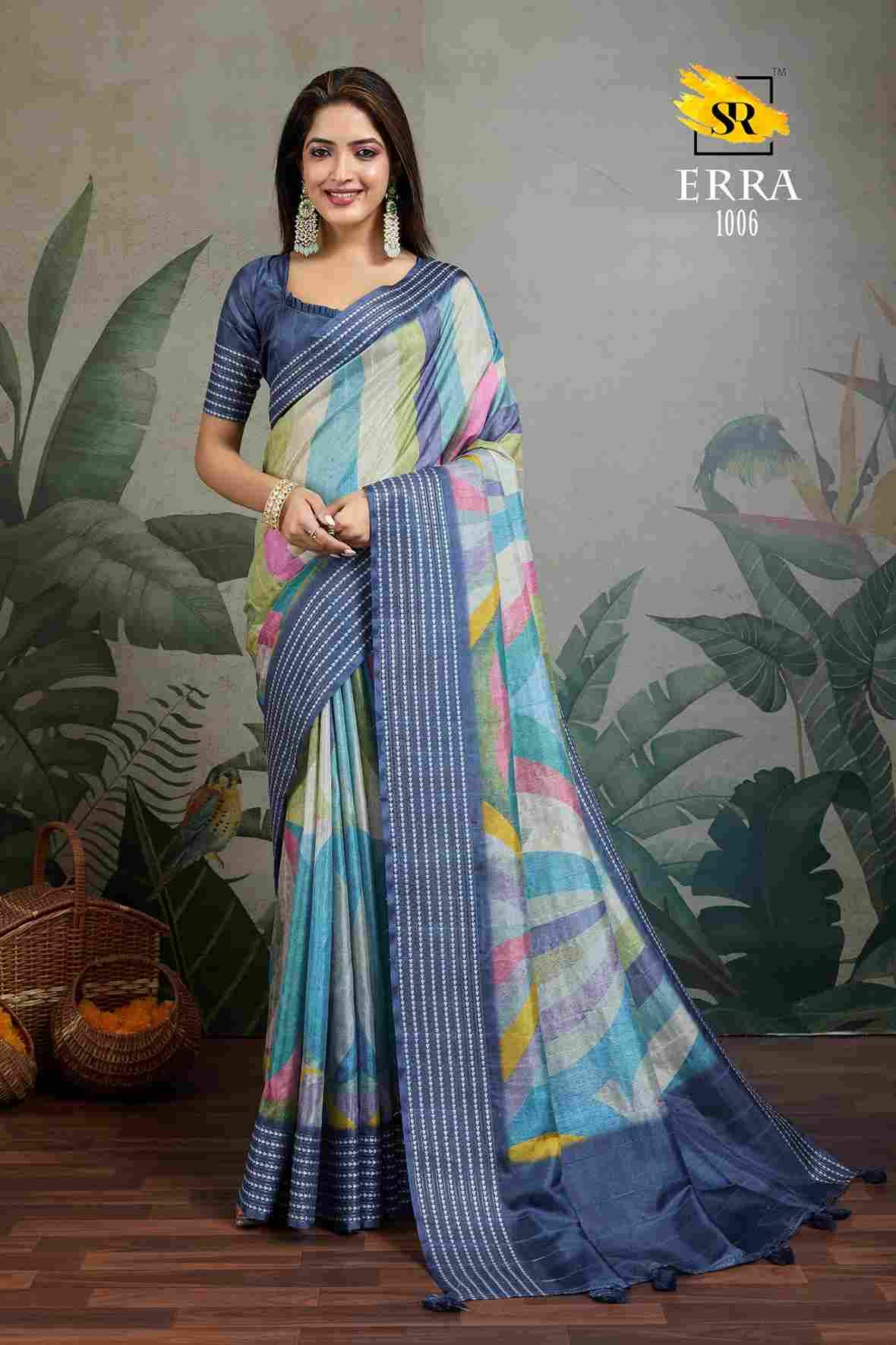 Erra By SR 1001 To 1010 Series Indian Traditional Wear Collection Beautiful Stylish Fancy Colorful Party Wear & Occasional Wear Tussar Sarees At Wholesale Price