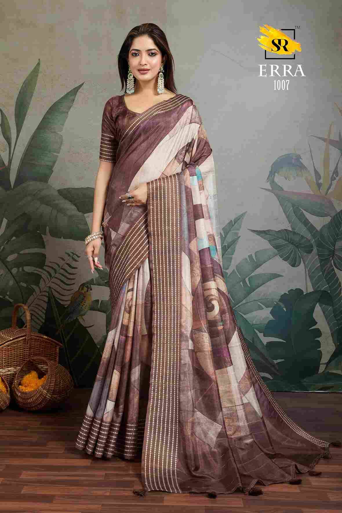 Erra By SR 1001 To 1010 Series Indian Traditional Wear Collection Beautiful Stylish Fancy Colorful Party Wear & Occasional Wear Tussar Sarees At Wholesale Price
