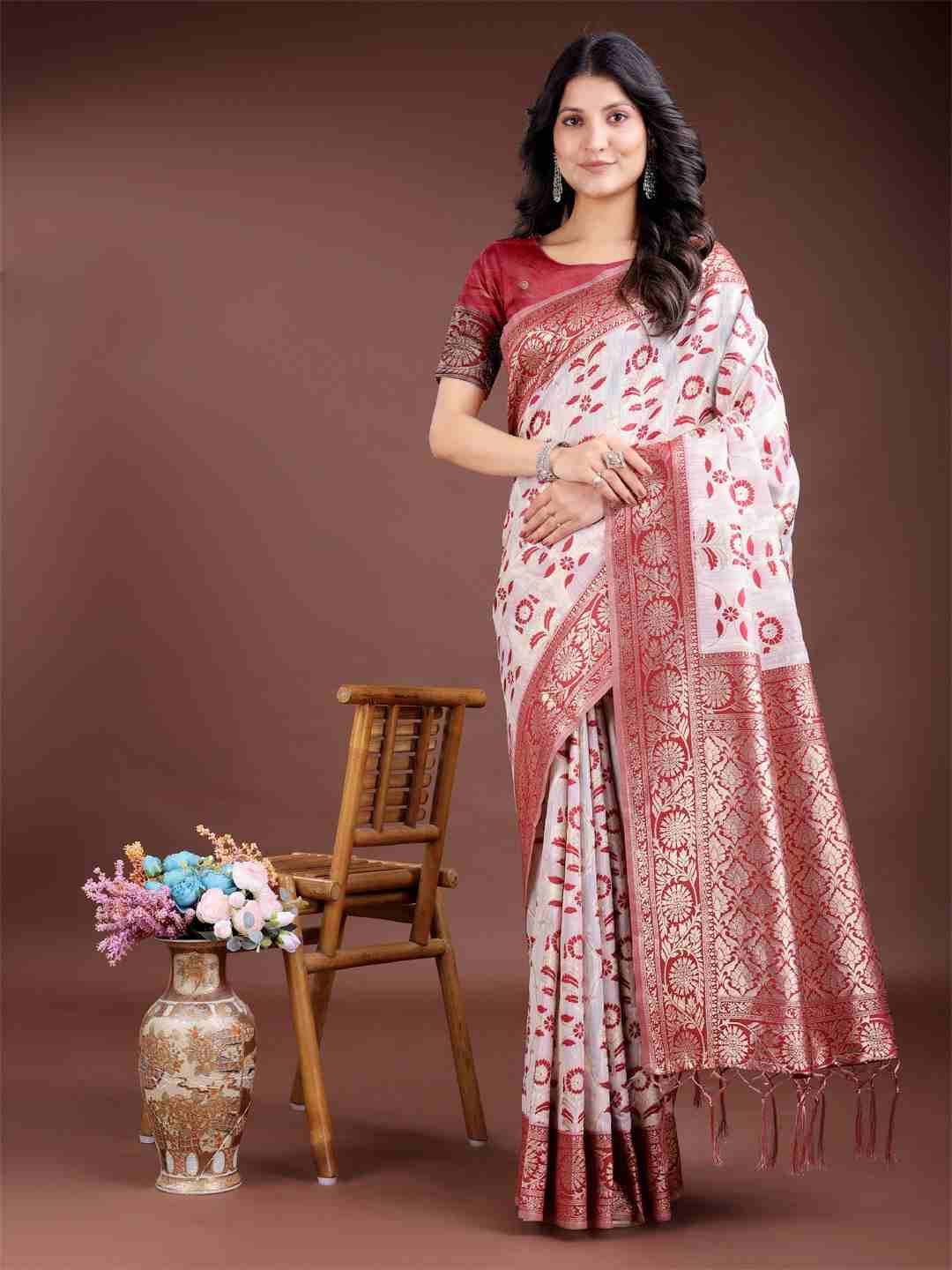 Linen Queen Vol-8 By Fashid Wholesale 1001 To 1006 Series Indian Traditional Wear Collection Beautiful Stylish Fancy Colorful Party Wear & Occasional Wear Linen Cotton Sarees At Wholesale Price