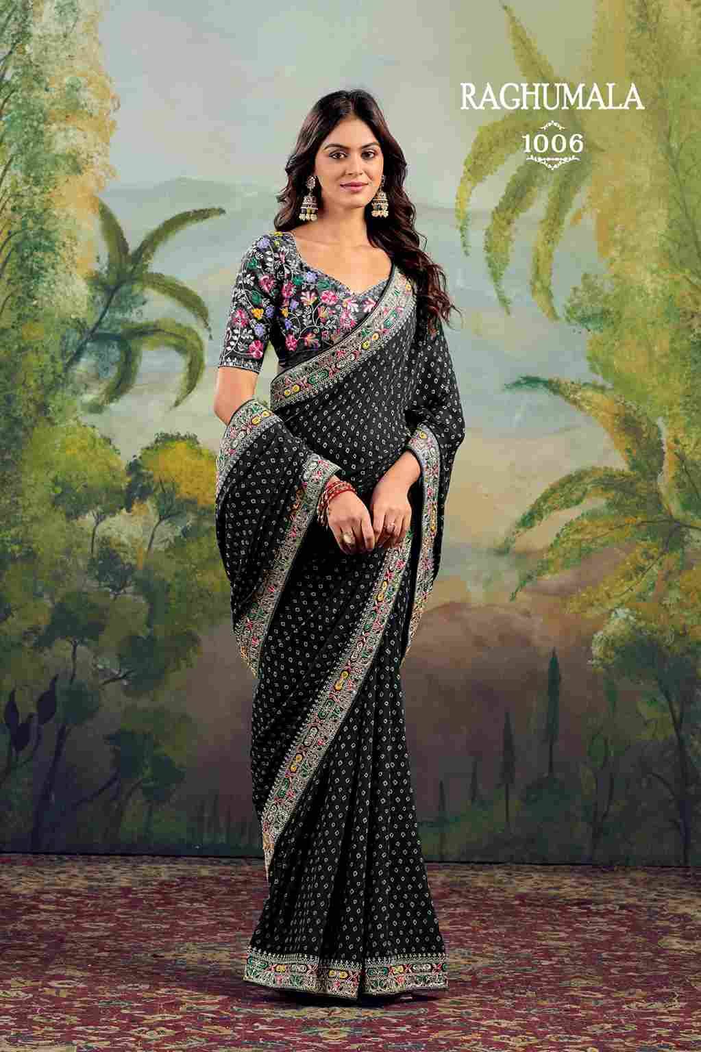 Raghumala By Stavan 1001 To 1010 Series Indian Traditional Wear Collection Beautiful Stylish Fancy Colorful Party Wear & Occasional Wear Weightless Sarees At Wholesale Price