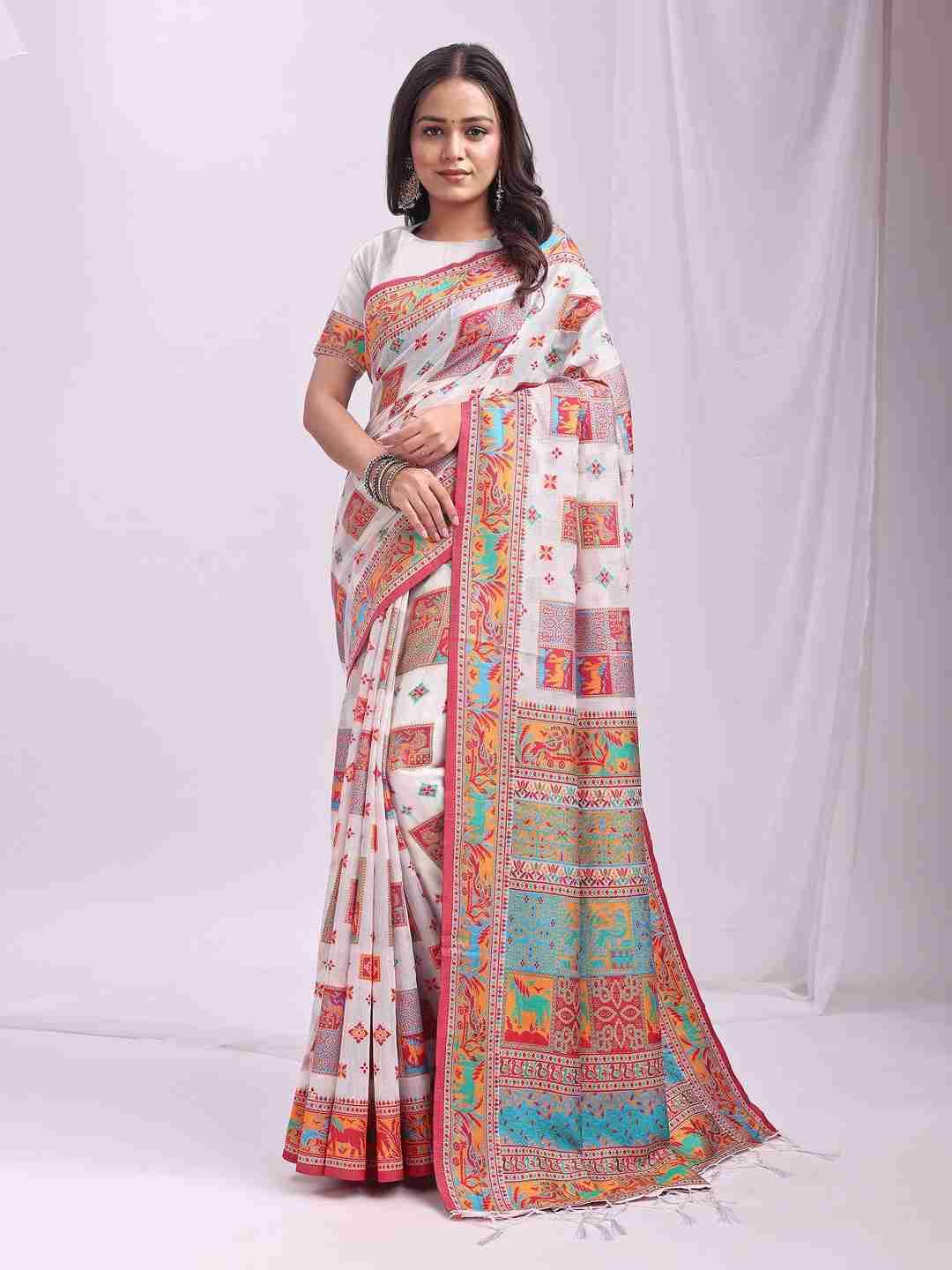 Vastra Loom By Fashid Wholesale 1001 To 1006 Series Indian Traditional Wear Collection Beautiful Stylish Fancy Colorful Party Wear & Occasional Wear Linen Cotton Sarees At Wholesale Price