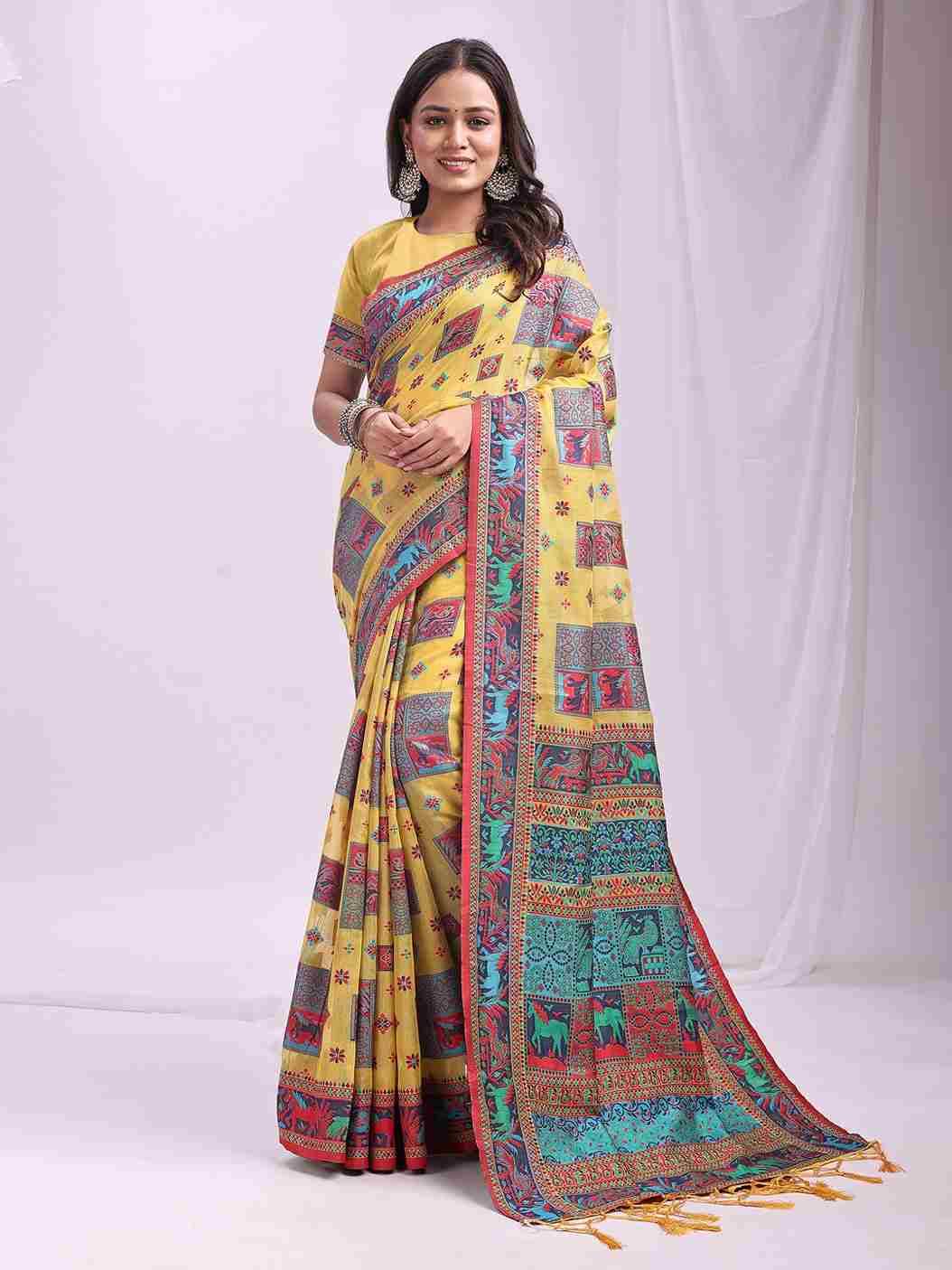 Vastra Loom By Fashid Wholesale 1001 To 1006 Series Indian Traditional Wear Collection Beautiful Stylish Fancy Colorful Party Wear & Occasional Wear Linen Cotton Sarees At Wholesale Price