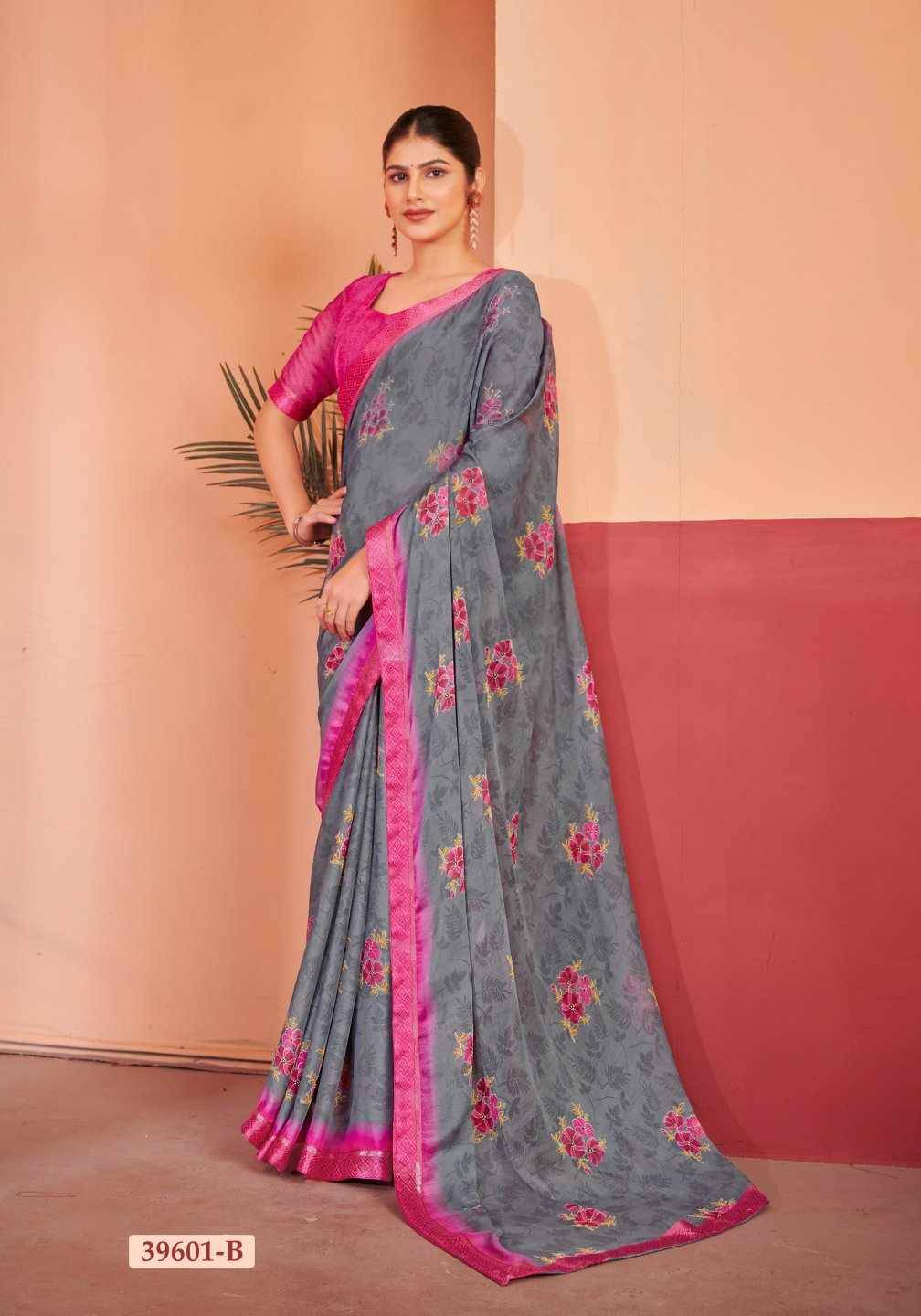 Simayaa Vol-28 By Ruchi Sarees 39601-A To 39603-D Series Indian Traditional Wear Collection Beautiful Stylish Fancy Colorful Party Wear & Occasional Wear Chiffon Sarees At Wholesale Price