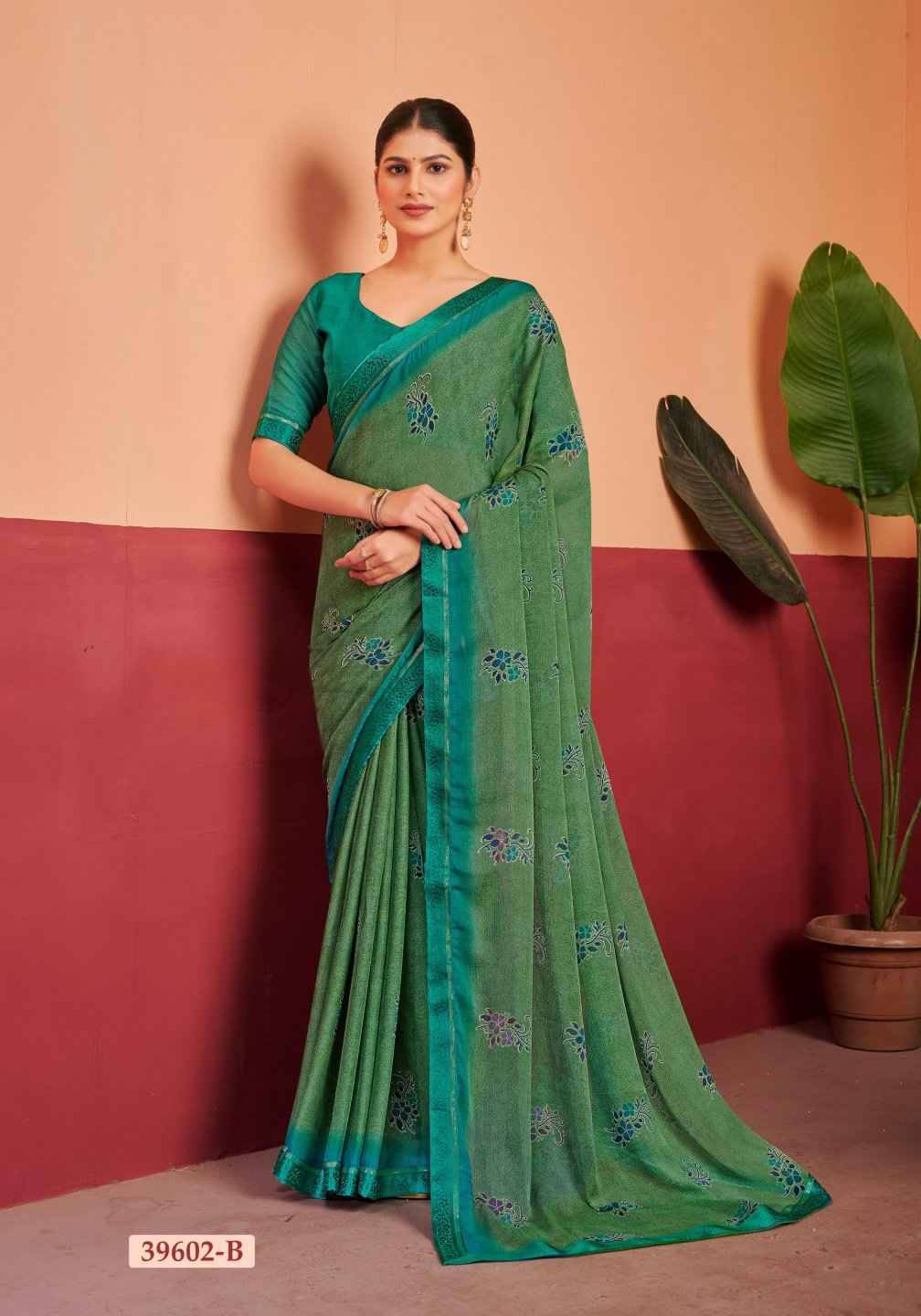 Simayaa Vol-28 By Ruchi Sarees 39601-A To 39603-D Series Indian Traditional Wear Collection Beautiful Stylish Fancy Colorful Party Wear & Occasional Wear Chiffon Sarees At Wholesale Price
