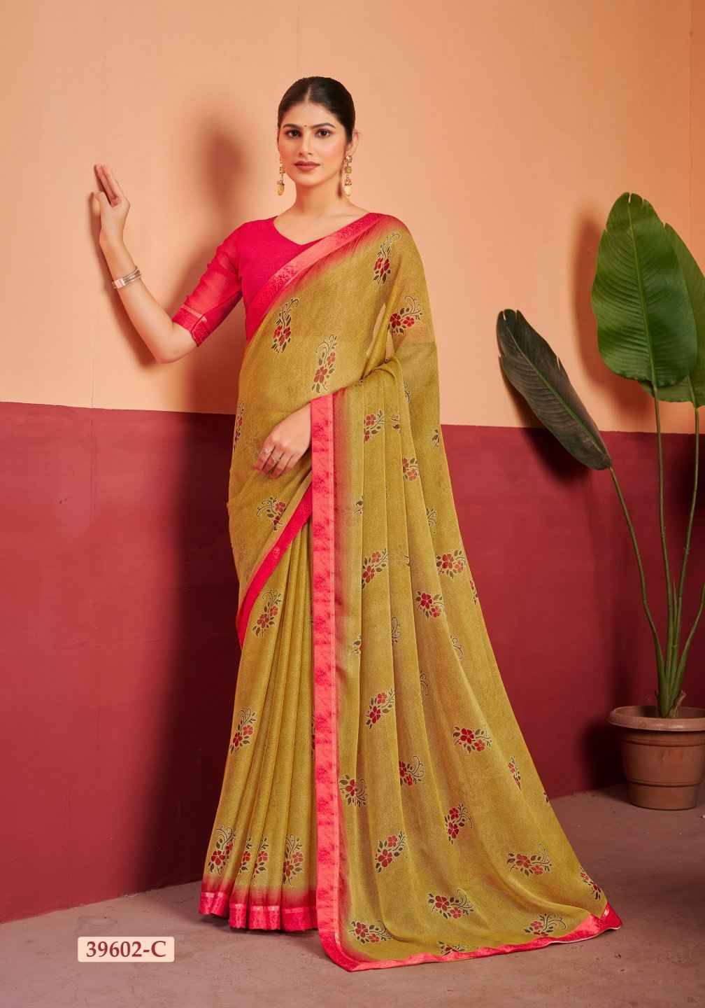 Simayaa Vol-28 By Ruchi Sarees 39601-A To 39603-D Series Indian Traditional Wear Collection Beautiful Stylish Fancy Colorful Party Wear & Occasional Wear Chiffon Sarees At Wholesale Price