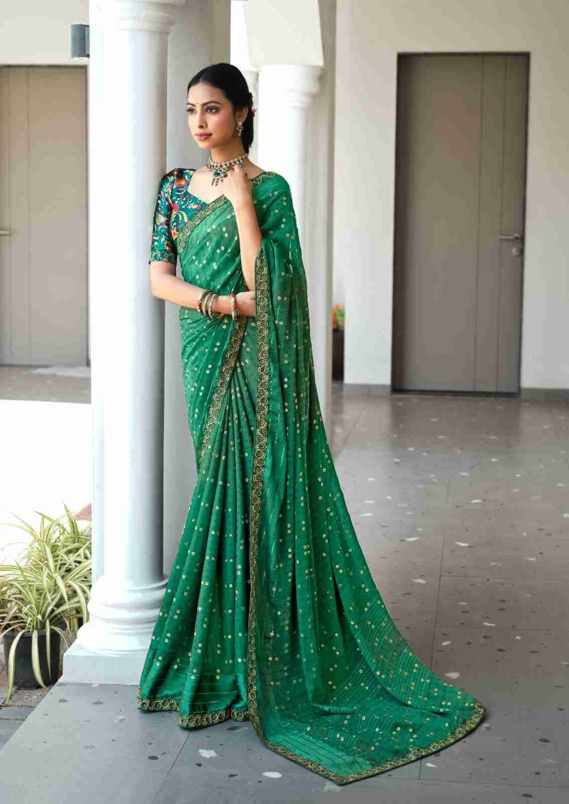 Navisha By Stavan 1001 To 1010 Series Indian Traditional Wear Collection Beautiful Stylish Fancy Colorful Party Wear & Occasional Wear Fancy Sarees At Wholesale Price