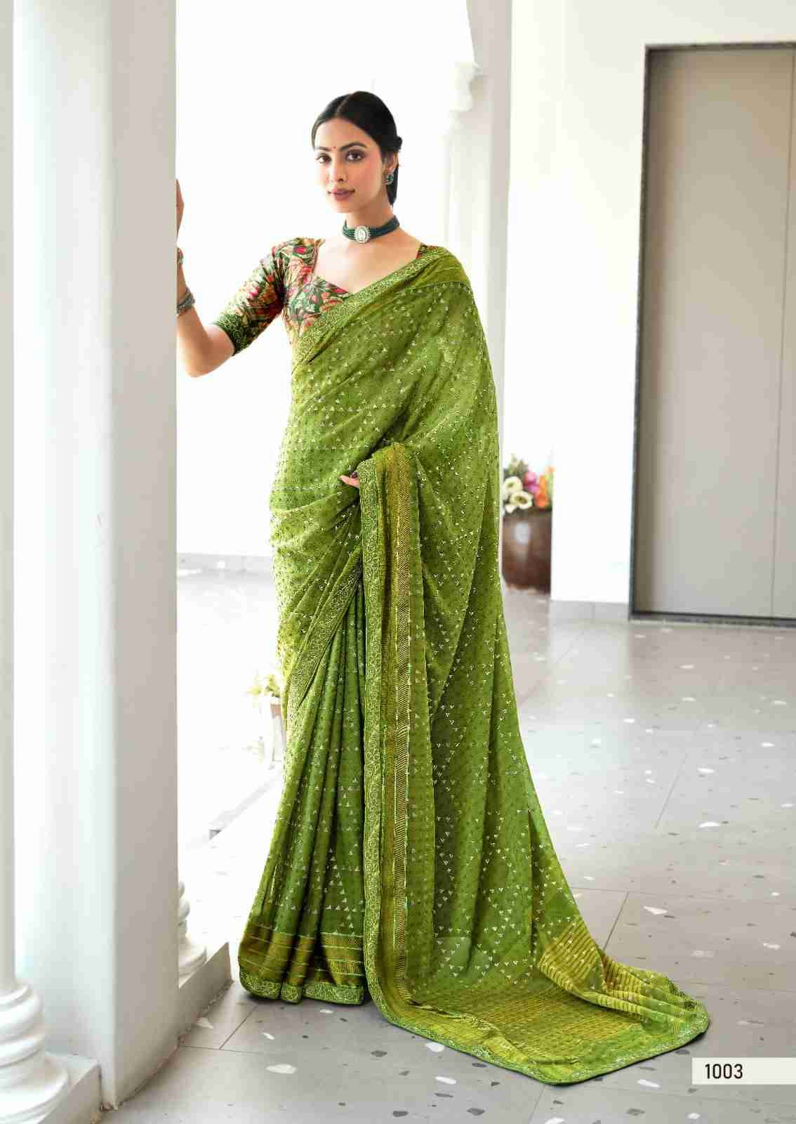 Navisha By Stavan 1001 To 1010 Series Indian Traditional Wear Collection Beautiful Stylish Fancy Colorful Party Wear & Occasional Wear Fancy Sarees At Wholesale Price