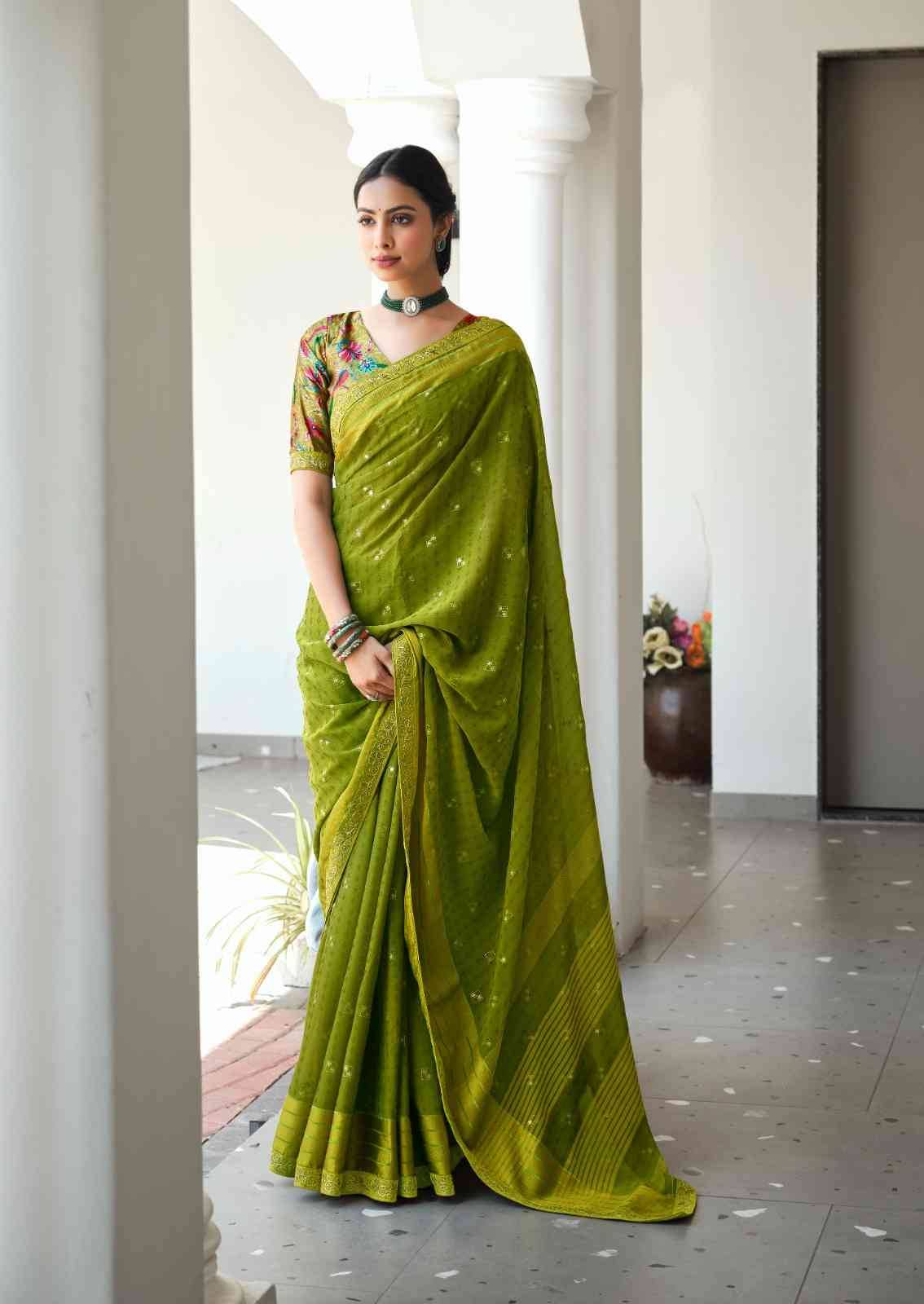 Navisha By Stavan 1001 To 1010 Series Indian Traditional Wear Collection Beautiful Stylish Fancy Colorful Party Wear & Occasional Wear Fancy Sarees At Wholesale Price