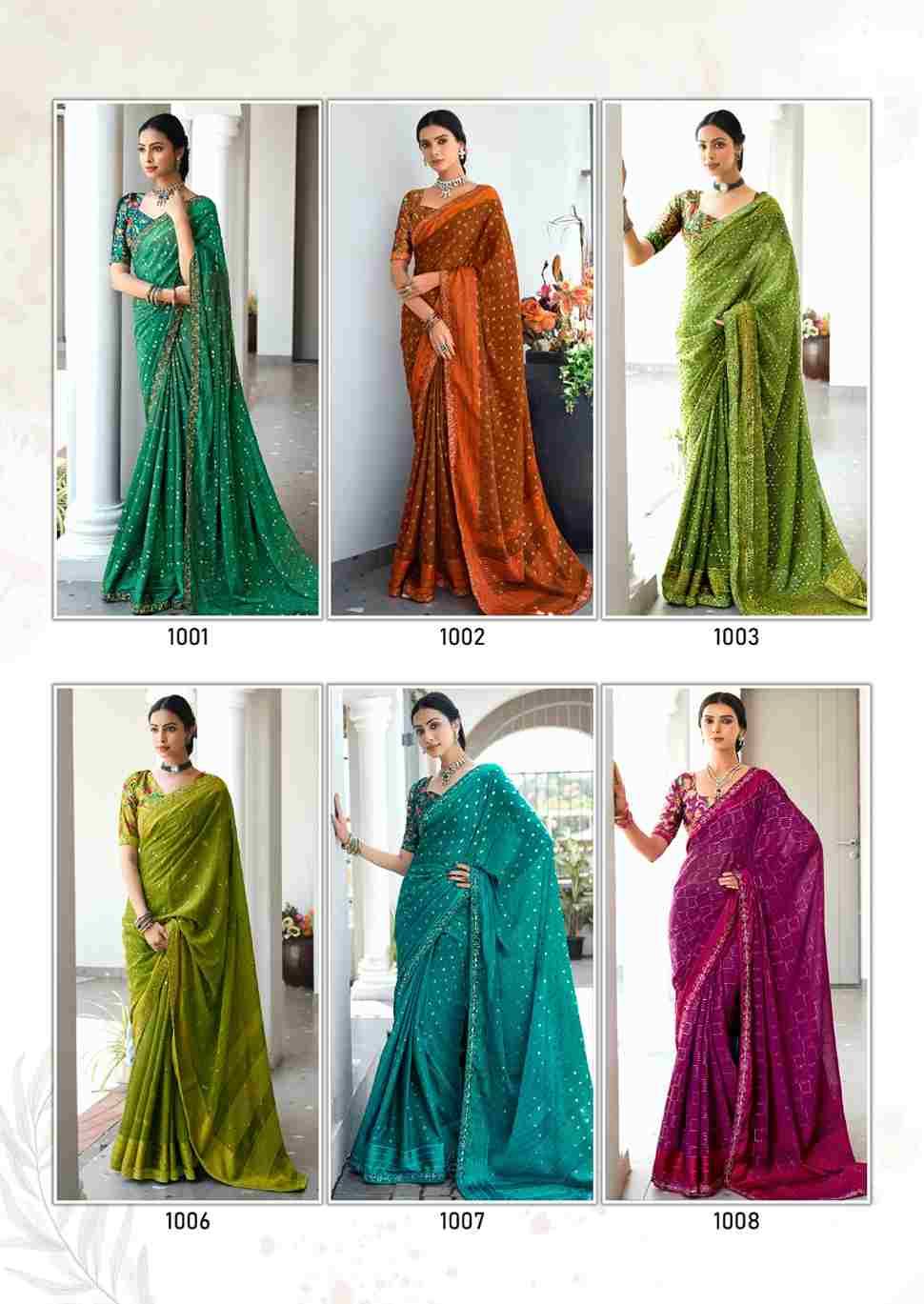 Navisha By Stavan 1001 To 1010 Series Indian Traditional Wear Collection Beautiful Stylish Fancy Colorful Party Wear & Occasional Wear Fancy Sarees At Wholesale Price