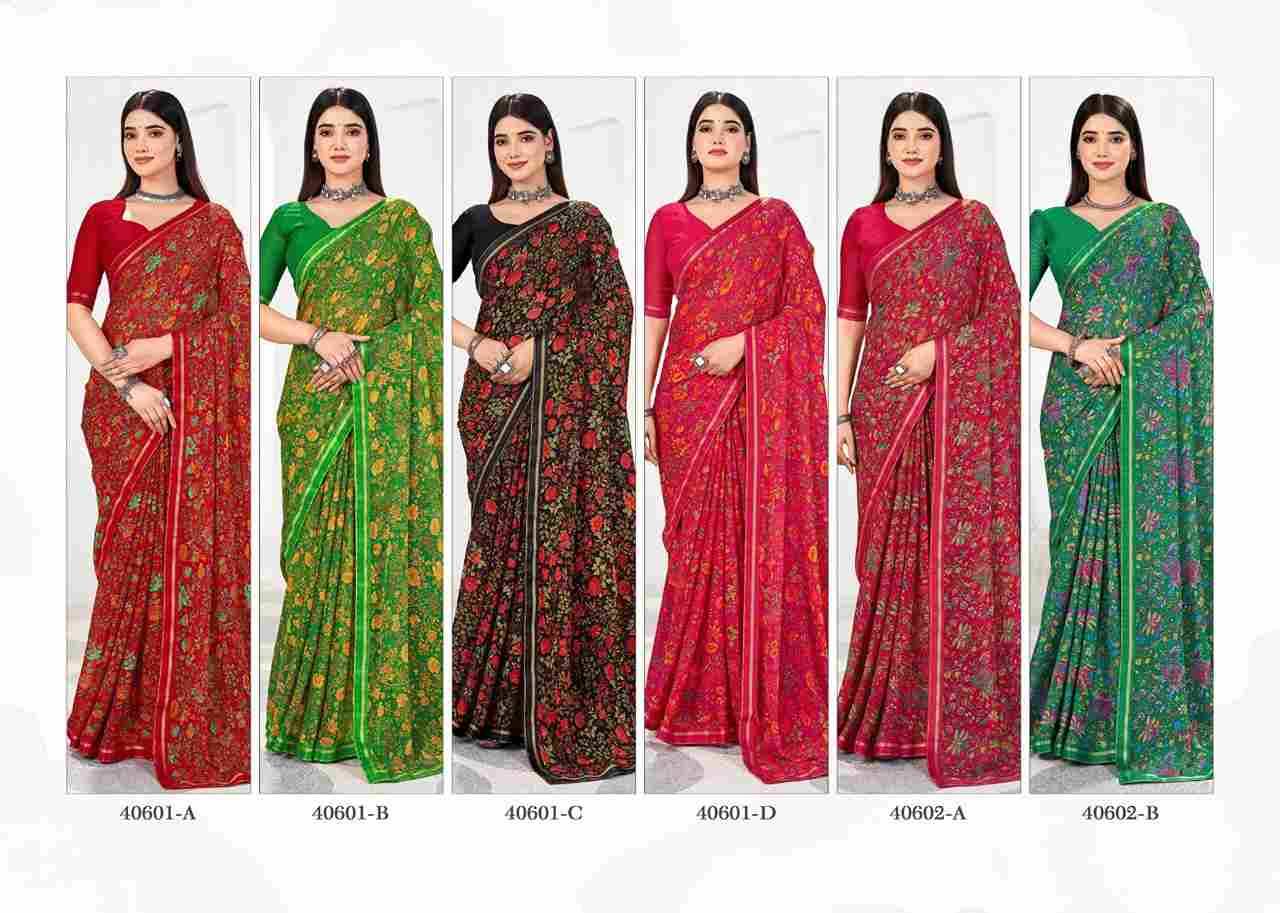 Simayaa Vol-31 By Ruchi Sarees 40601-A To 40603-D Series Indian Traditional Wear Collection Beautiful Stylish Fancy Colorful Party Wear & Occasional Wear Chiffon Sarees At Wholesale Price