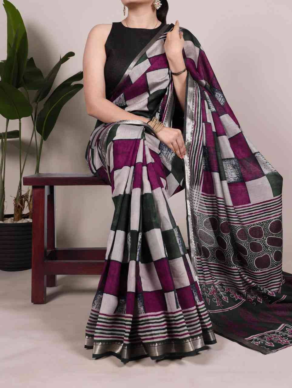 7045 By Fashid Wholesale 7045-A To 7045-D Series Indian Traditional Wear Collection Beautiful Stylish Fancy Colorful Party Wear & Occasional Wear Viscose Chanderi Sarees At Wholesale Price