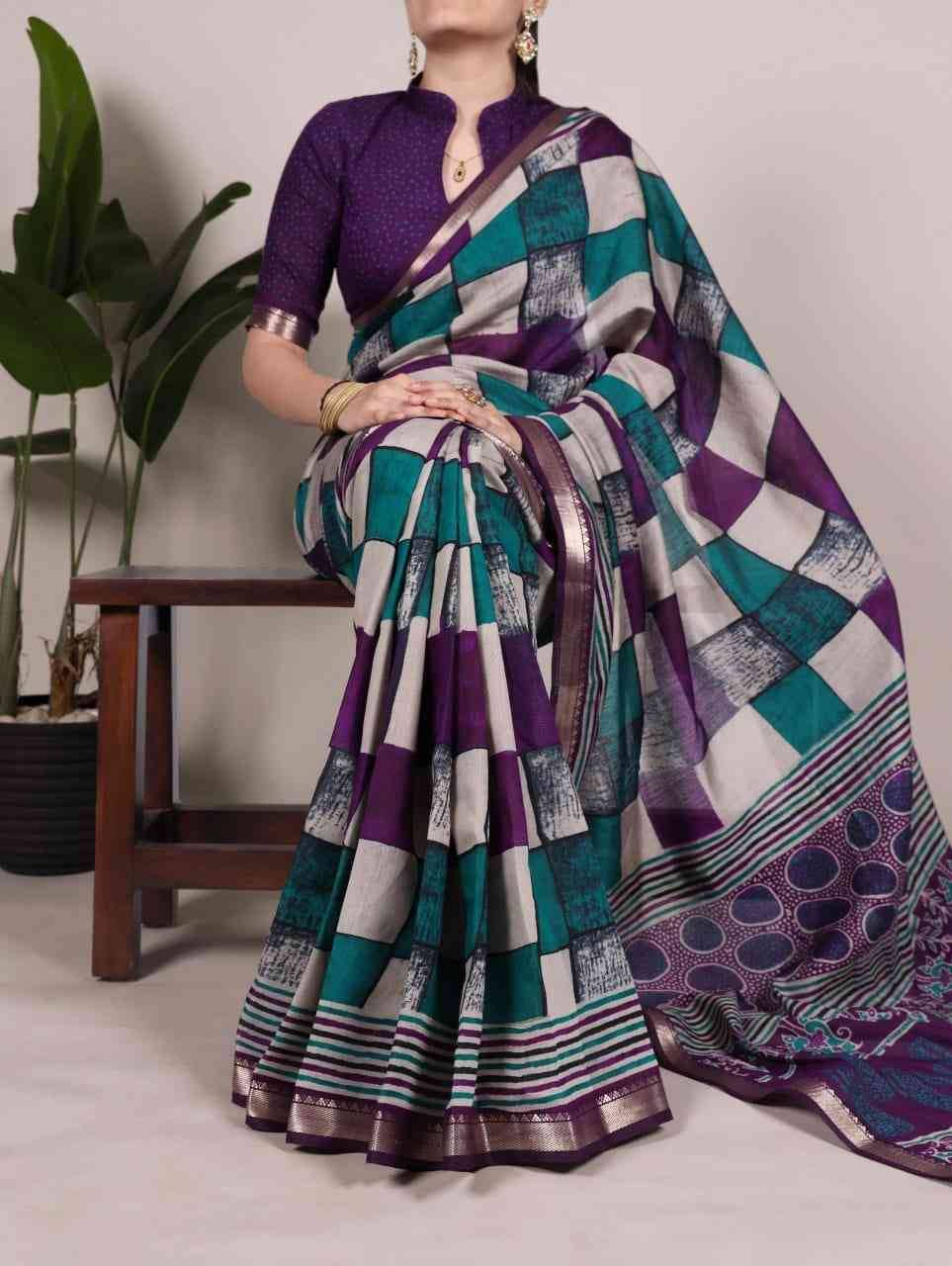 7045 By Fashid Wholesale 7045-A To 7045-D Series Indian Traditional Wear Collection Beautiful Stylish Fancy Colorful Party Wear & Occasional Wear Viscose Chanderi Sarees At Wholesale Price