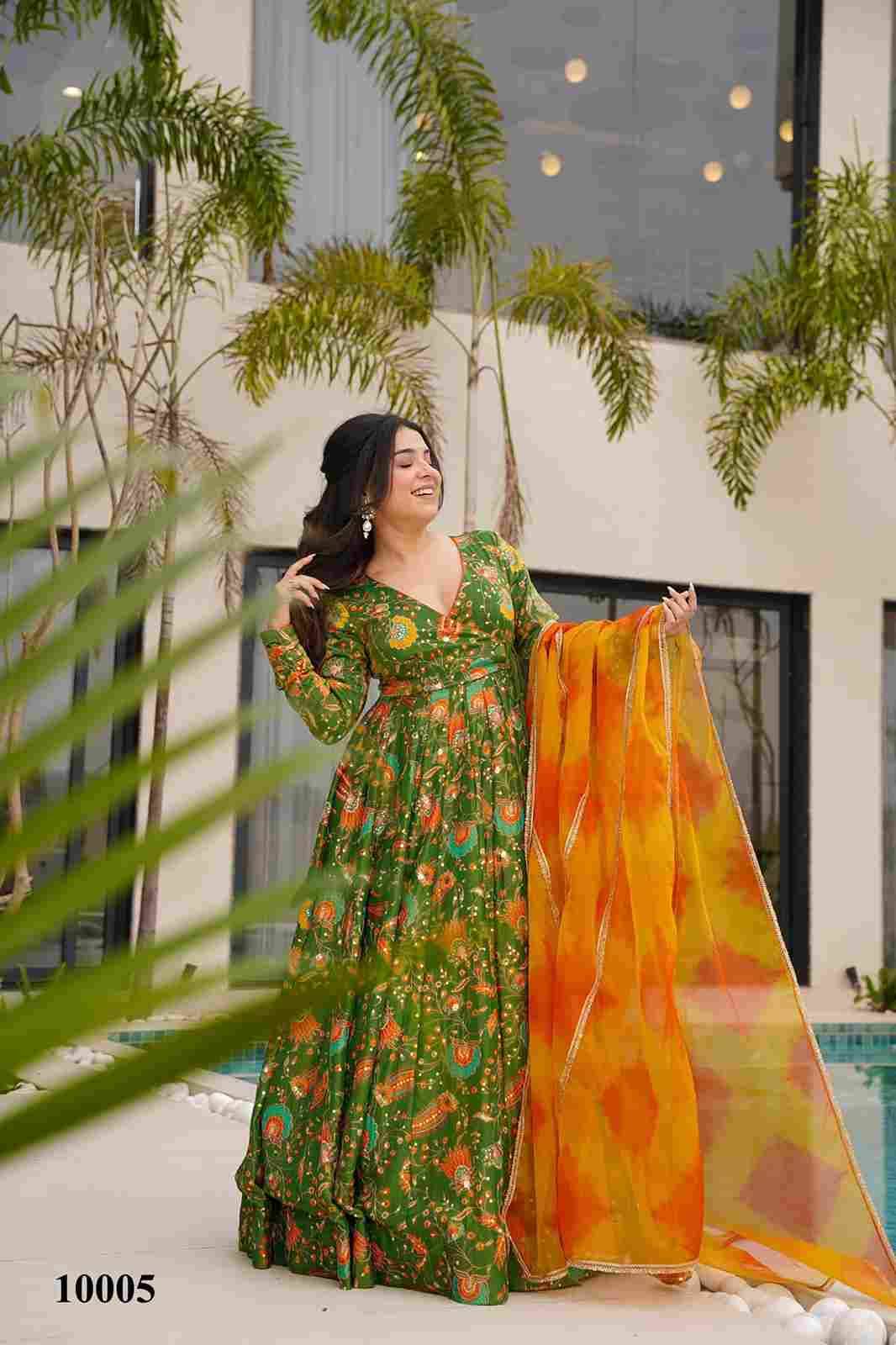 Clora Vol-10 By Fashid Wholesale 10001 To 10007 Series Beautiful Stylish Fancy Colorful Casual Wear & Ethnic Wear Silk Gowns With Dupatta At Wholesale Price