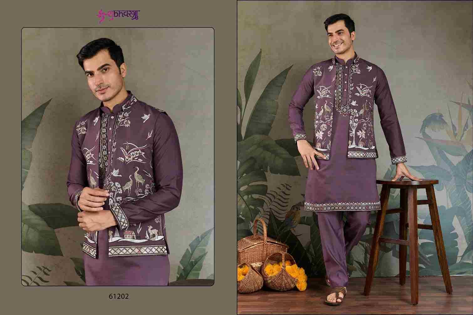 Rajwada Attire Vol-4 By Shubhvastra 61201 To 61207 Series Beautiful Colorful Stylish Fancy Casual Wear & Ethnic Wear & Ready To Wear Viscose Silk Kurtas With Dupatta At Wholesale Price